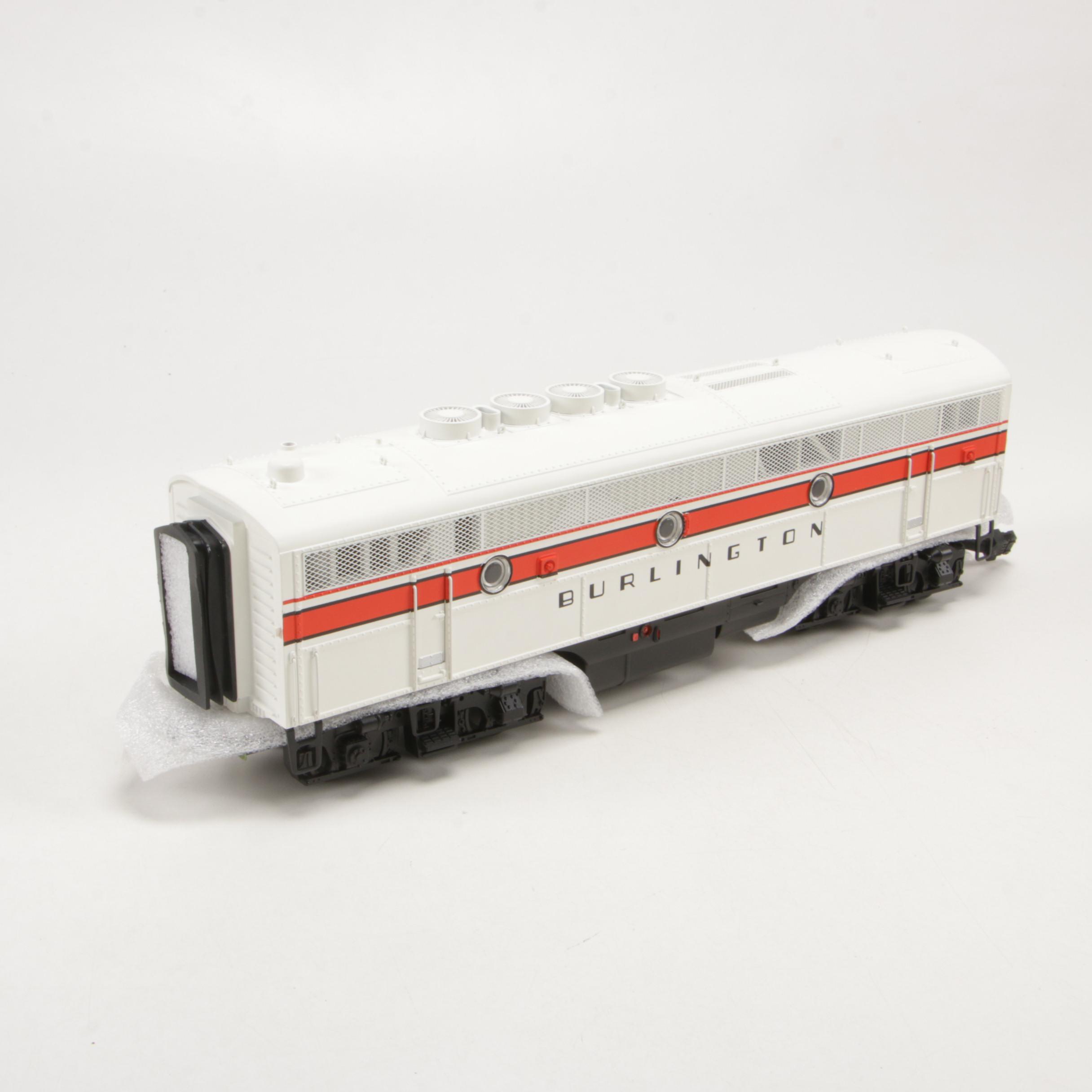 M.T.H. Scale F-3 ABA Burlington Model Train Set in Original Packaging