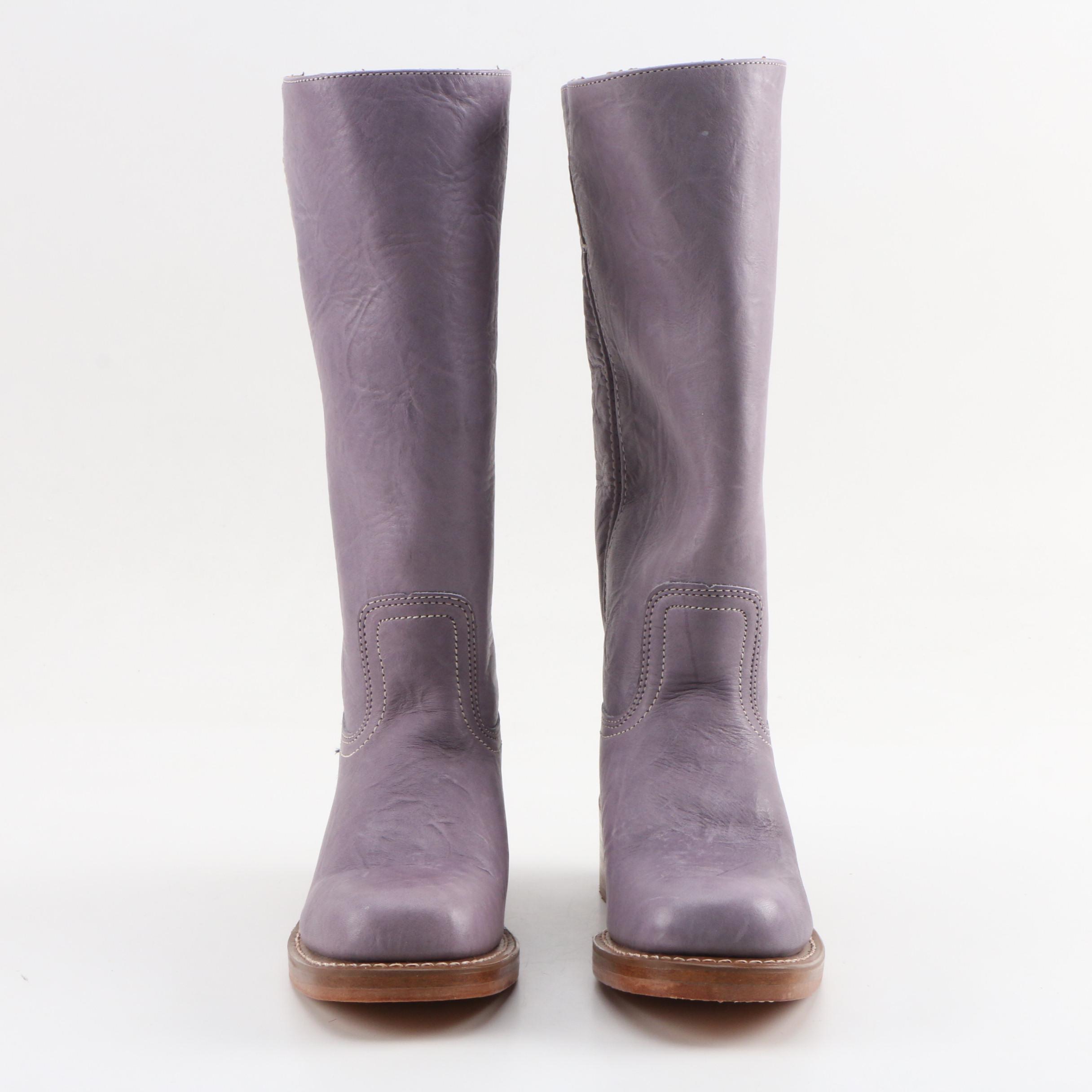 Frye 77050 Campus 14L Boots in Signature Lilac Crunch Leather