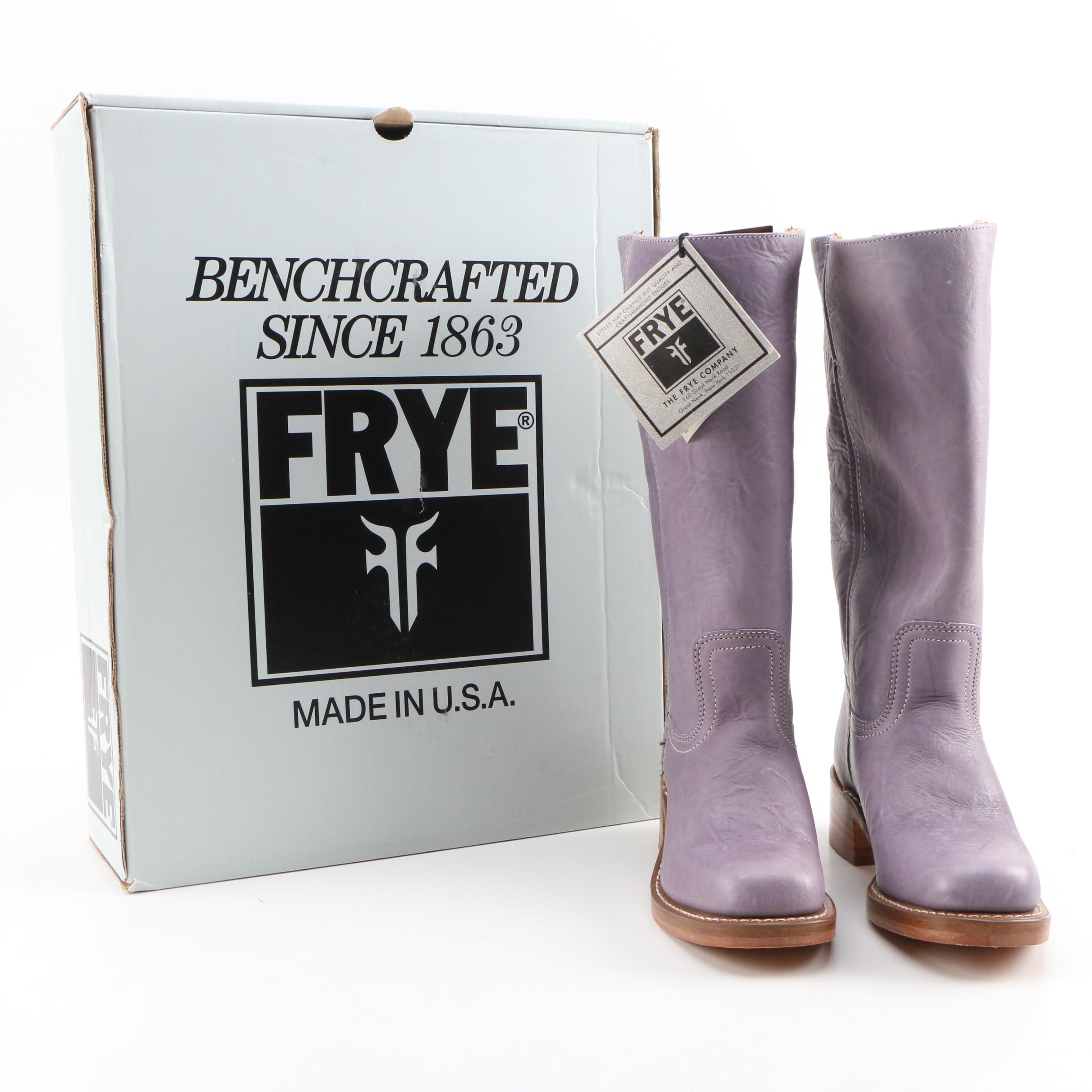 Frye 77050 Campus 14L Boots in Signature Lilac Crunch Leather
