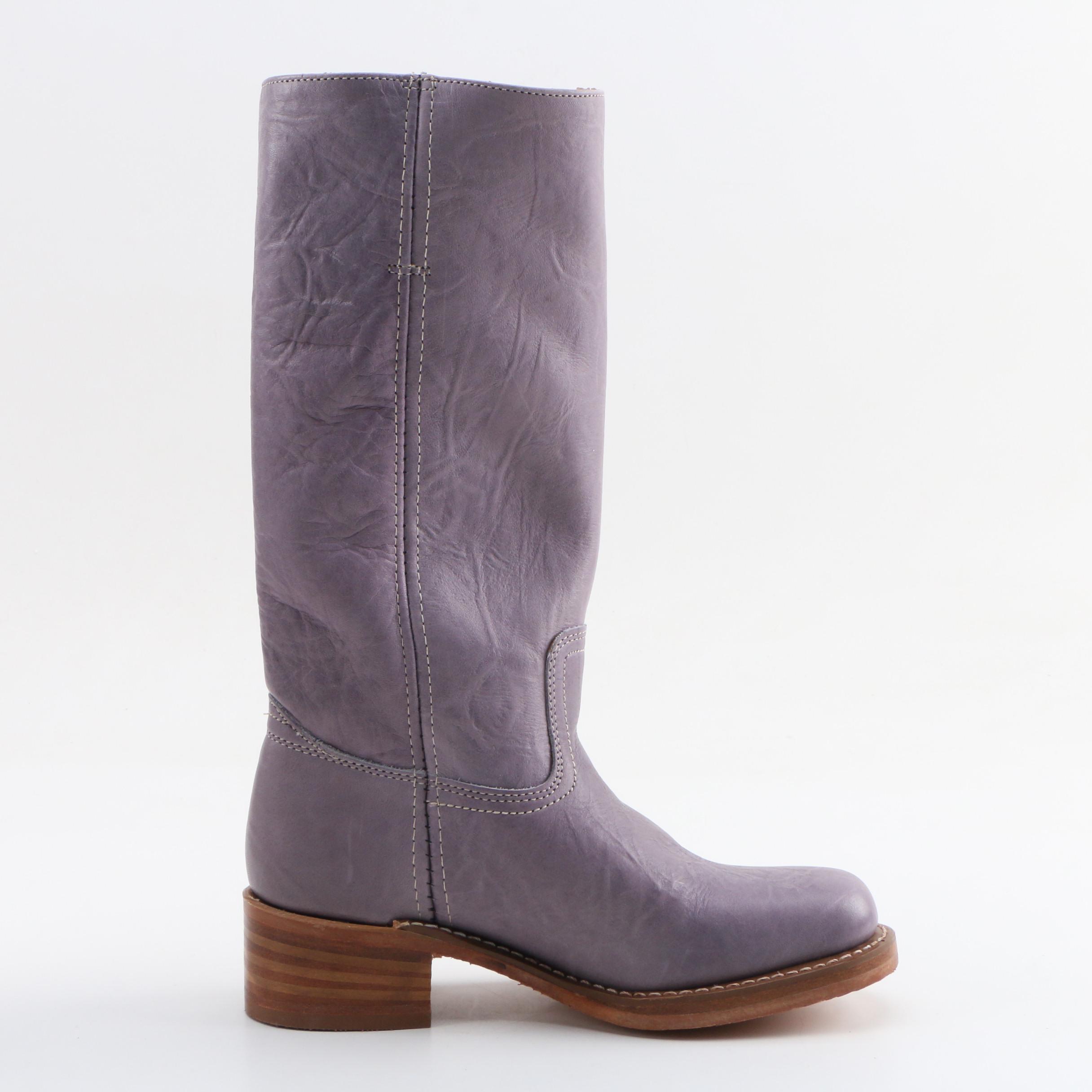 Frye 77050 Campus 14L Boots in Signature Lilac Crunch Leather