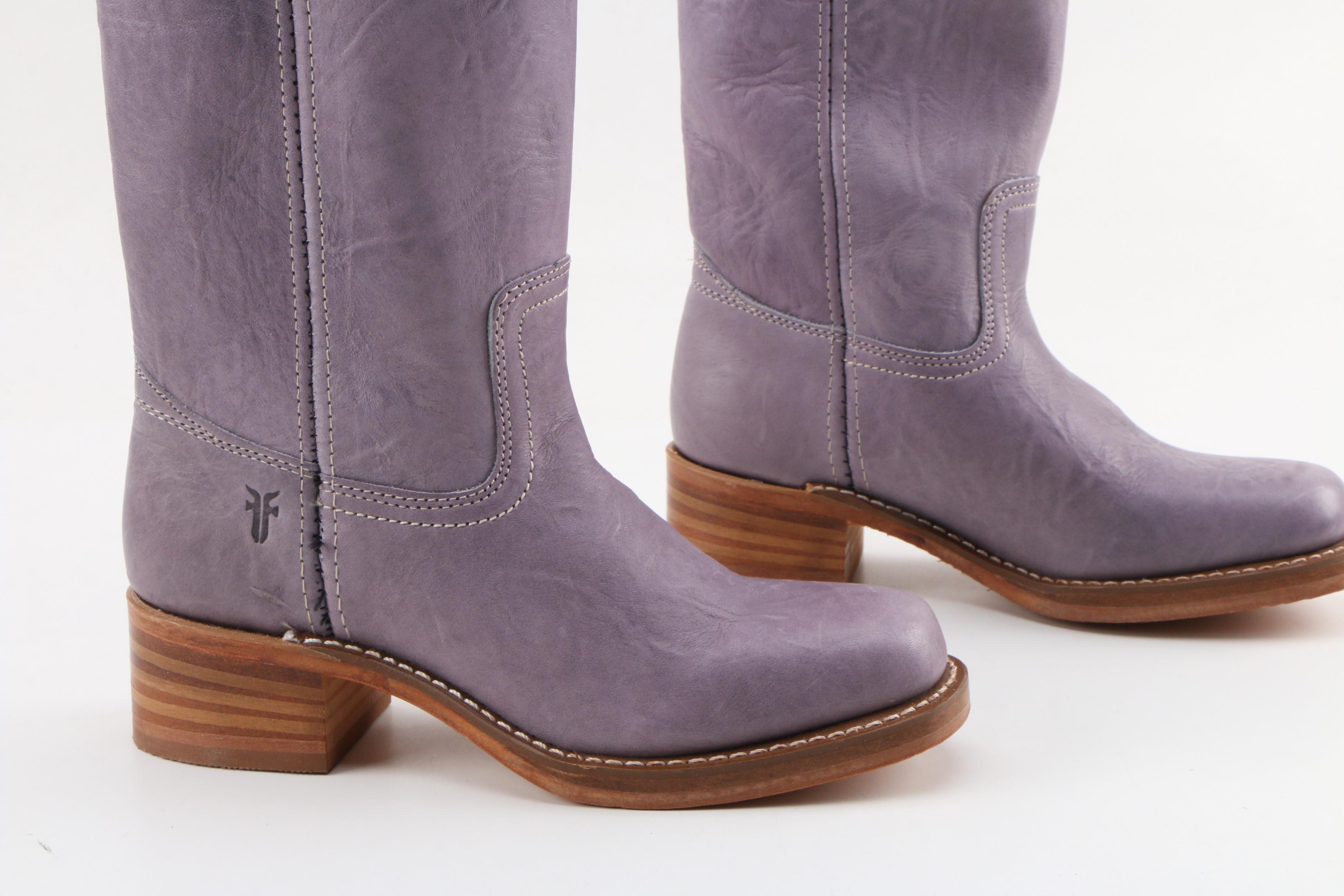 Frye 77050 Campus 14L Boots in Signature Lilac Crunch Leather