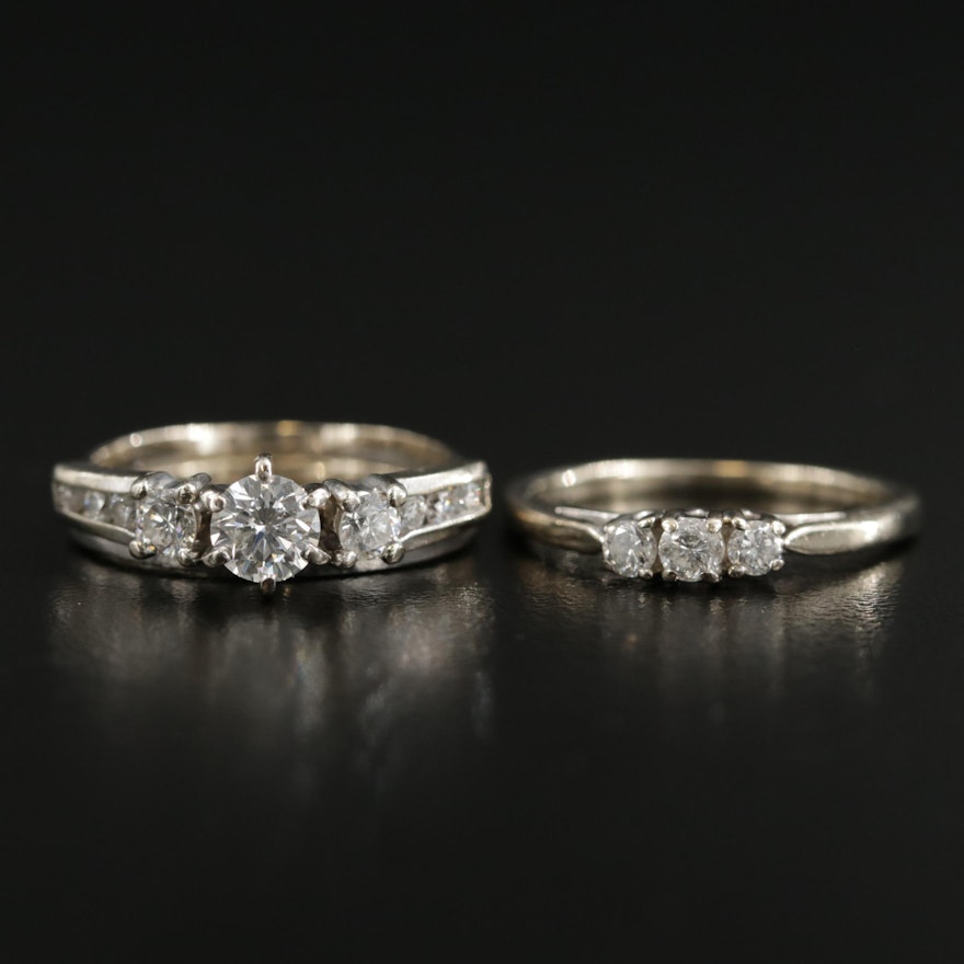 14K Yellow Gold Diamond Rings