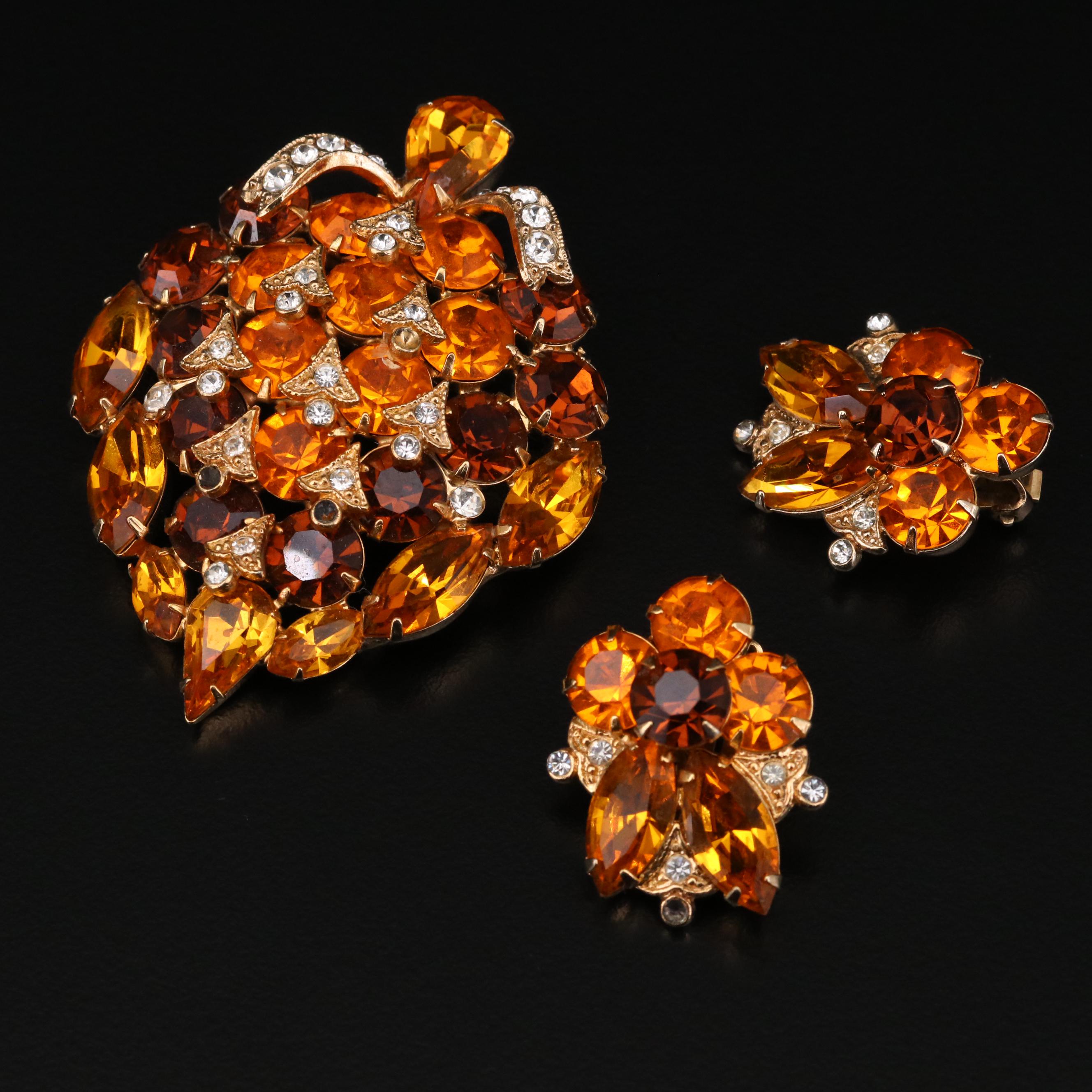 Vintage Eisenberg and Eisenberg Ice Rhinestone Jewelry Sets