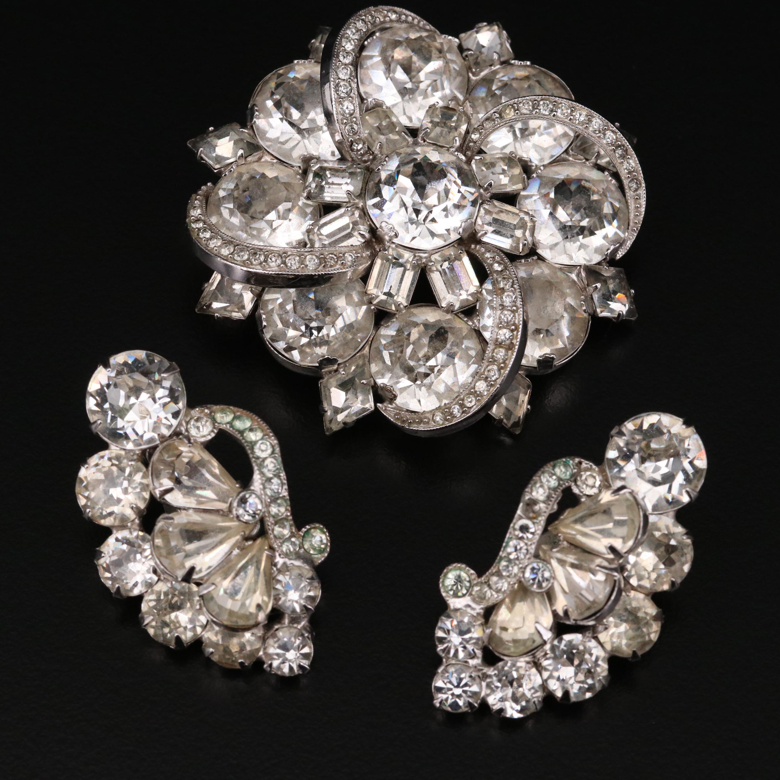 Vintage Eisenberg and Eisenberg Ice Rhinestone Jewelry Sets