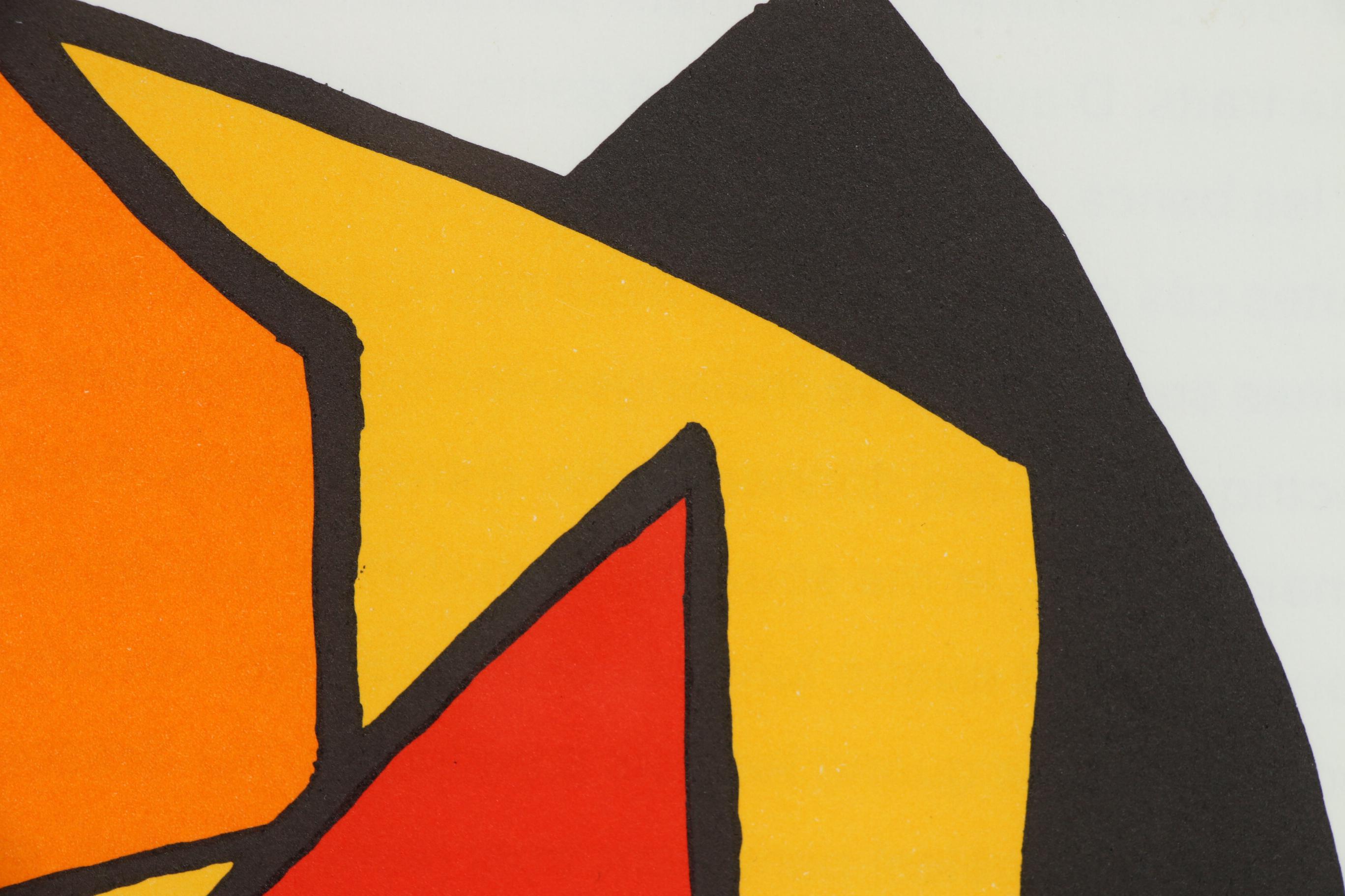 Alexander Calder Color Lithograph for "Derrière le Miroir", 1963