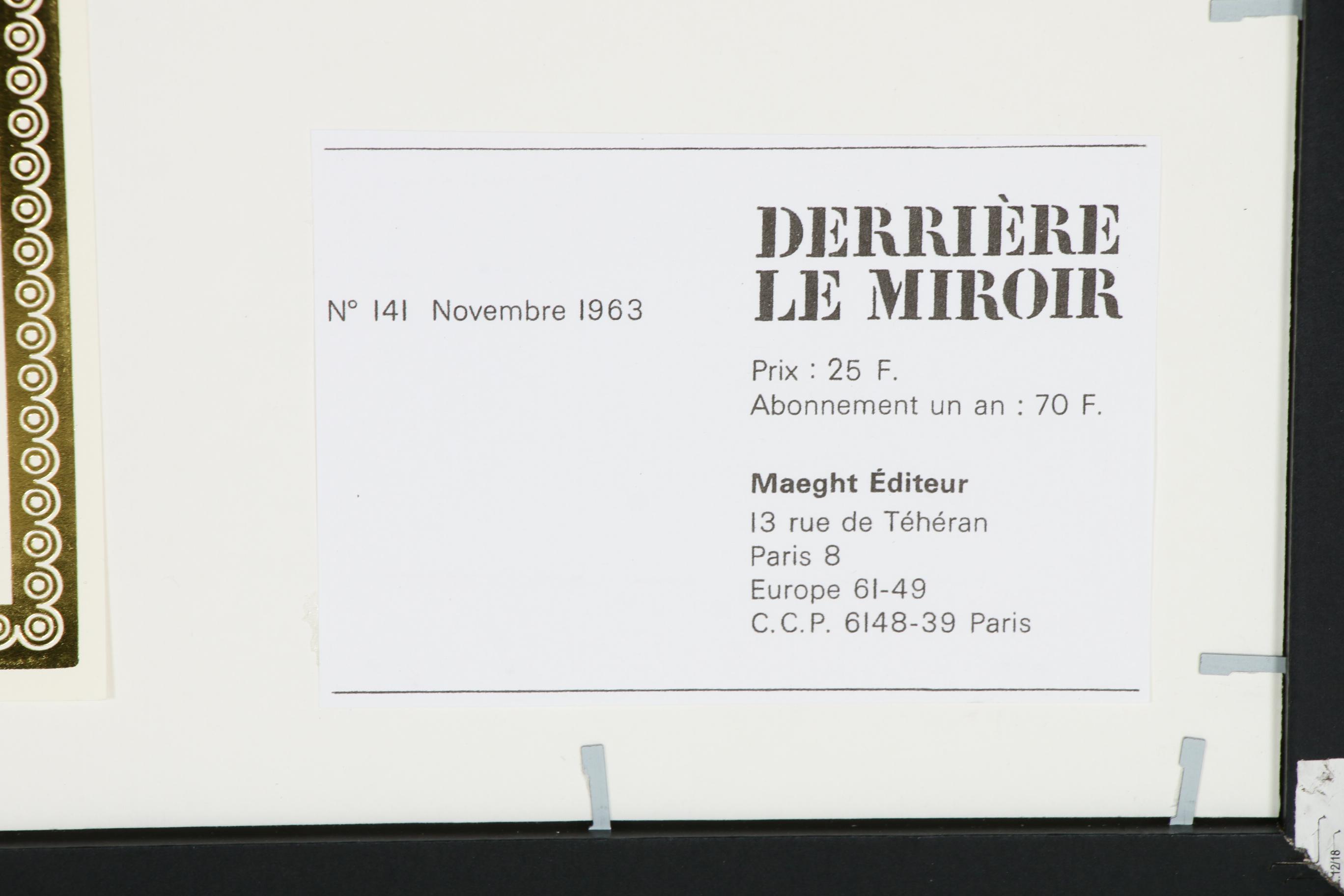 Alexander Calder Color Lithograph for "Derrière le Miroir", 1963