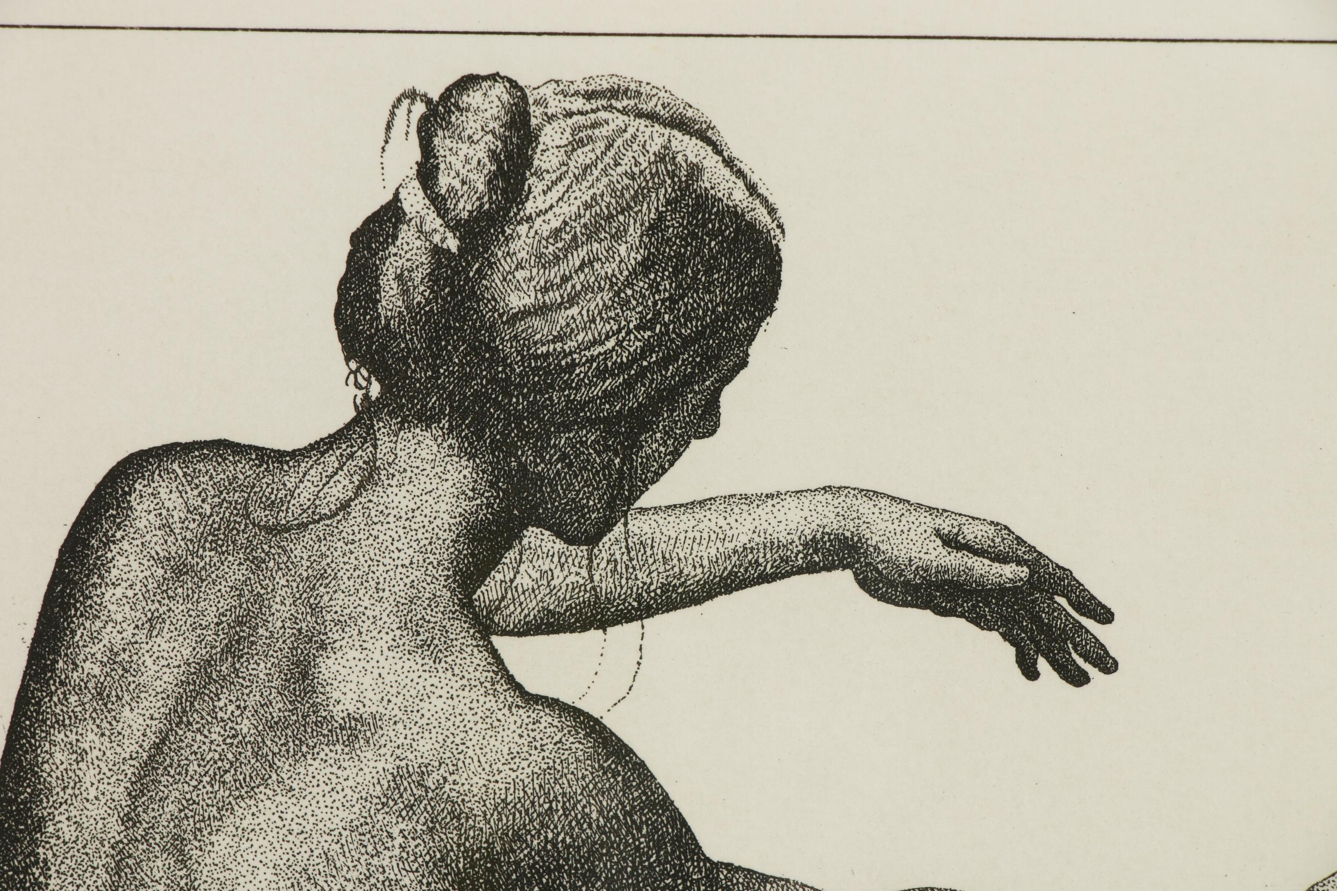 Marvin Hayes Biblical Etching "Moses - From the Nile", 1976