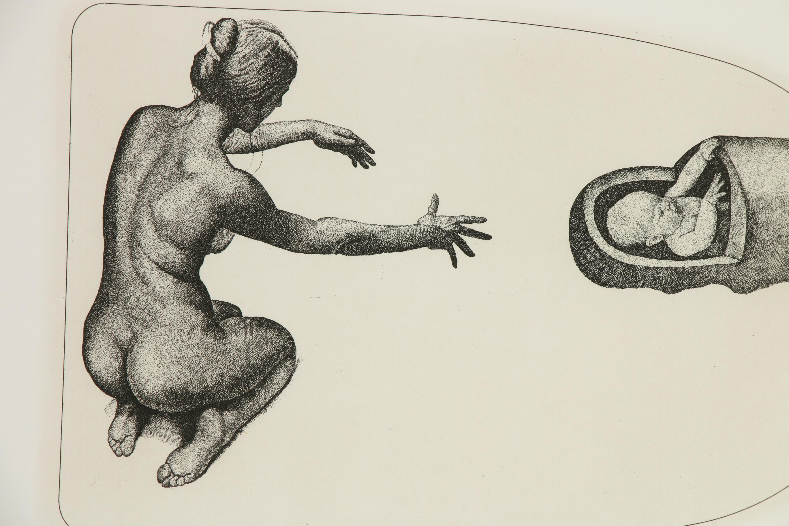 Marvin Hayes Biblical Etching "Moses - From the Nile", 1976