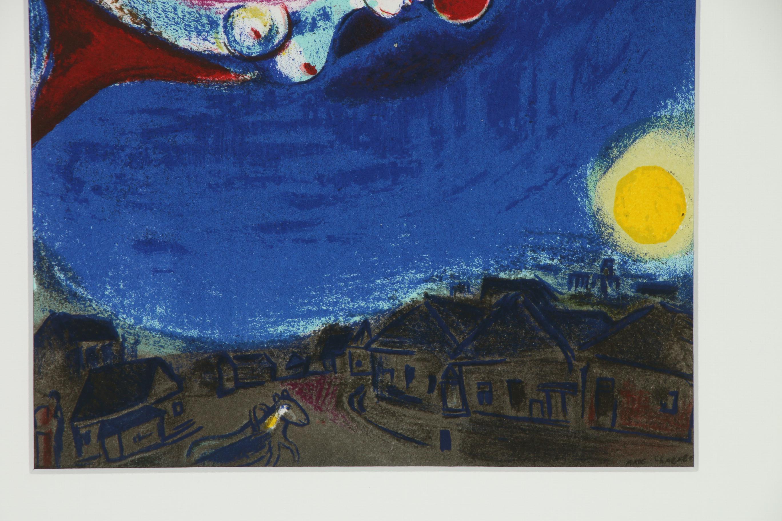 Marc Chagall Color Lithograph for "Derrière le Miroir", 1950