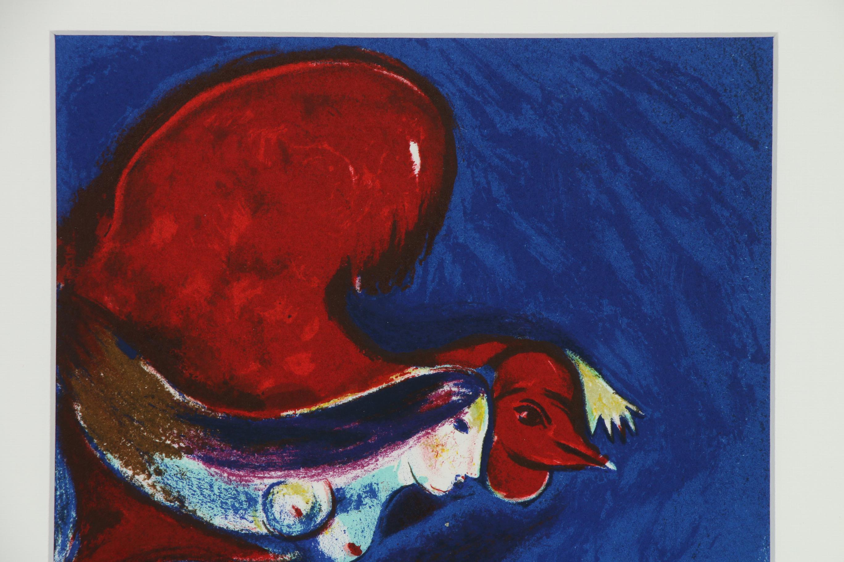 Marc Chagall Color Lithograph for "Derrière le Miroir", 1950