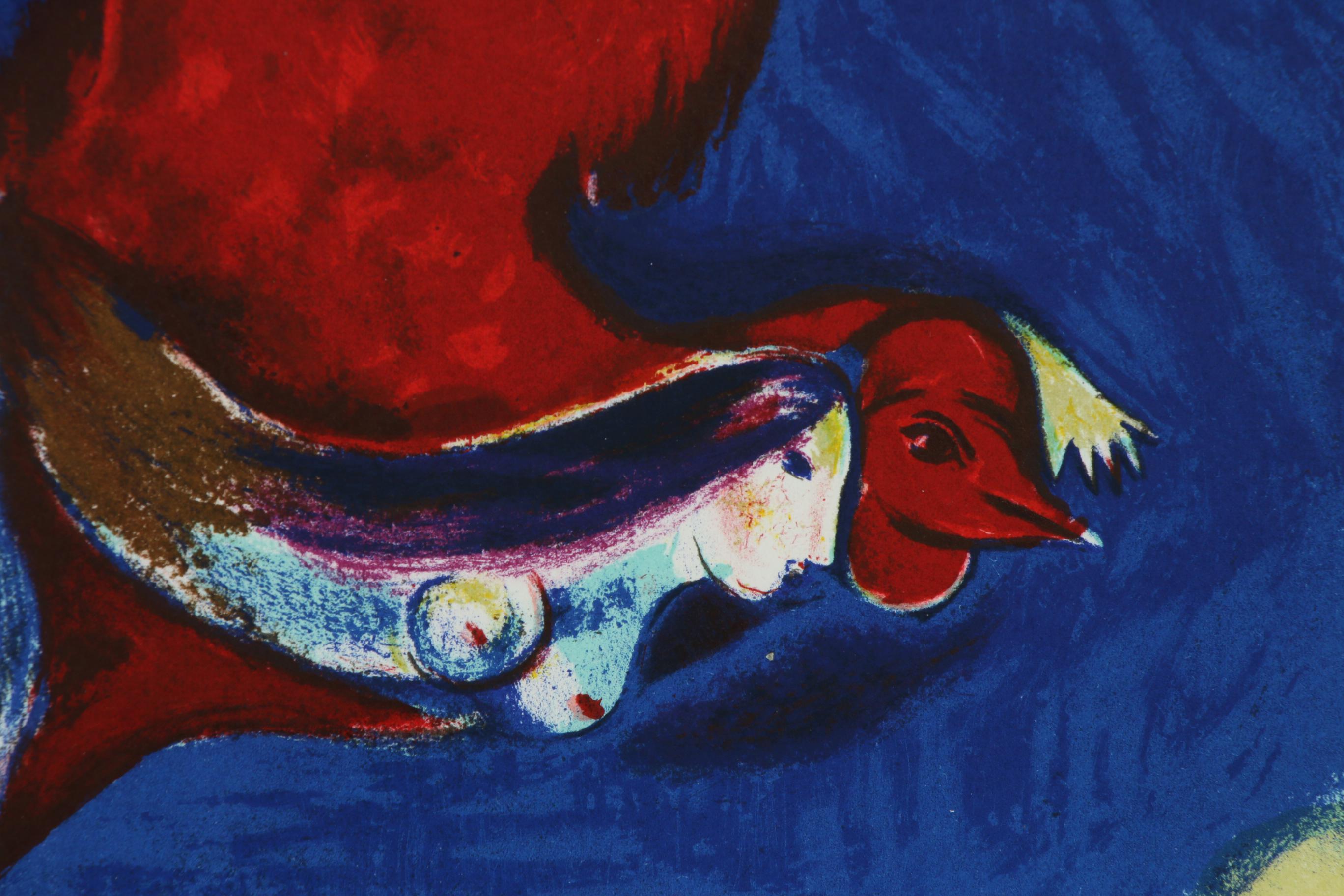 Marc Chagall Color Lithograph for "Derrière le Miroir", 1950