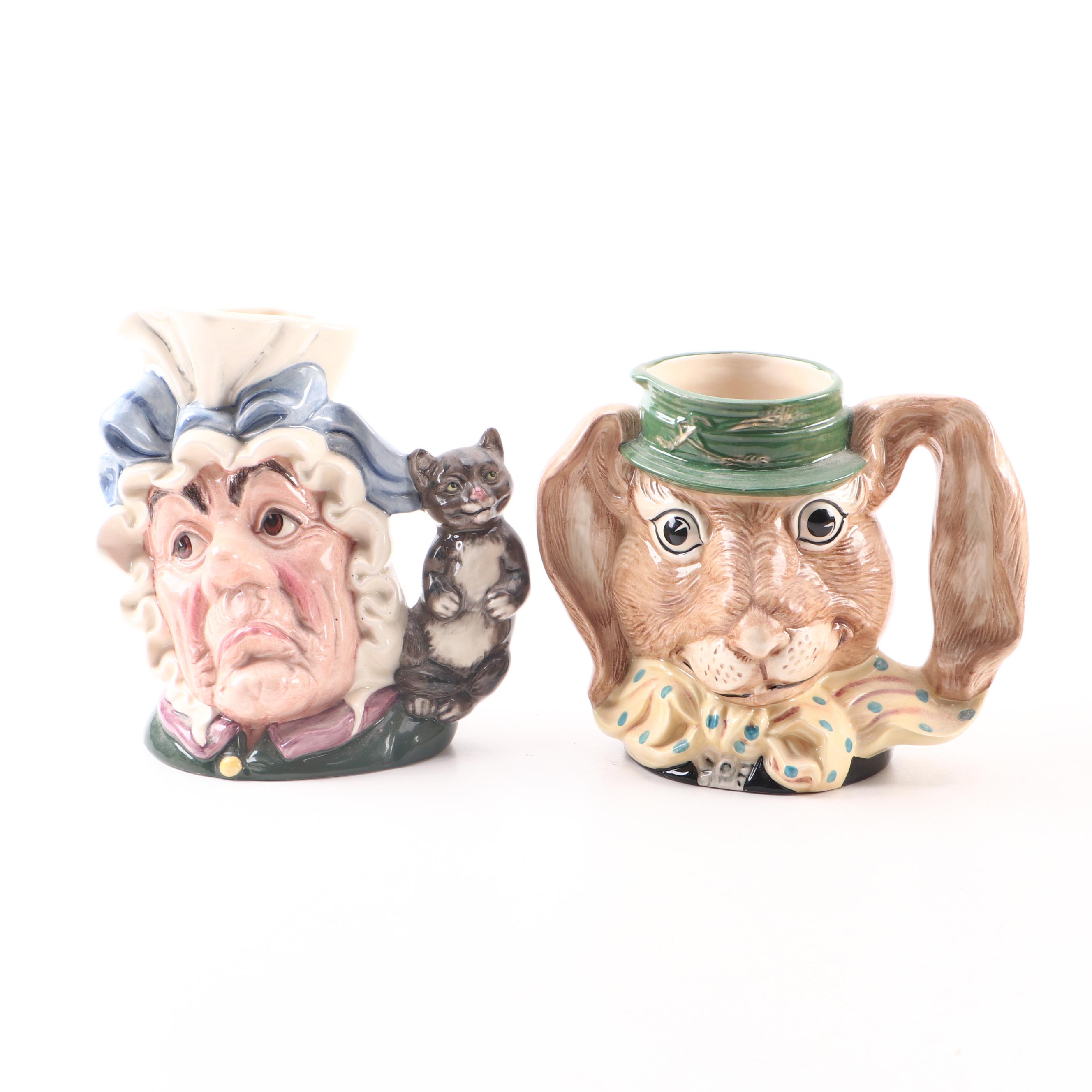 Royal Doulton Character Mugs Complete "Alice In Wonderland" Set