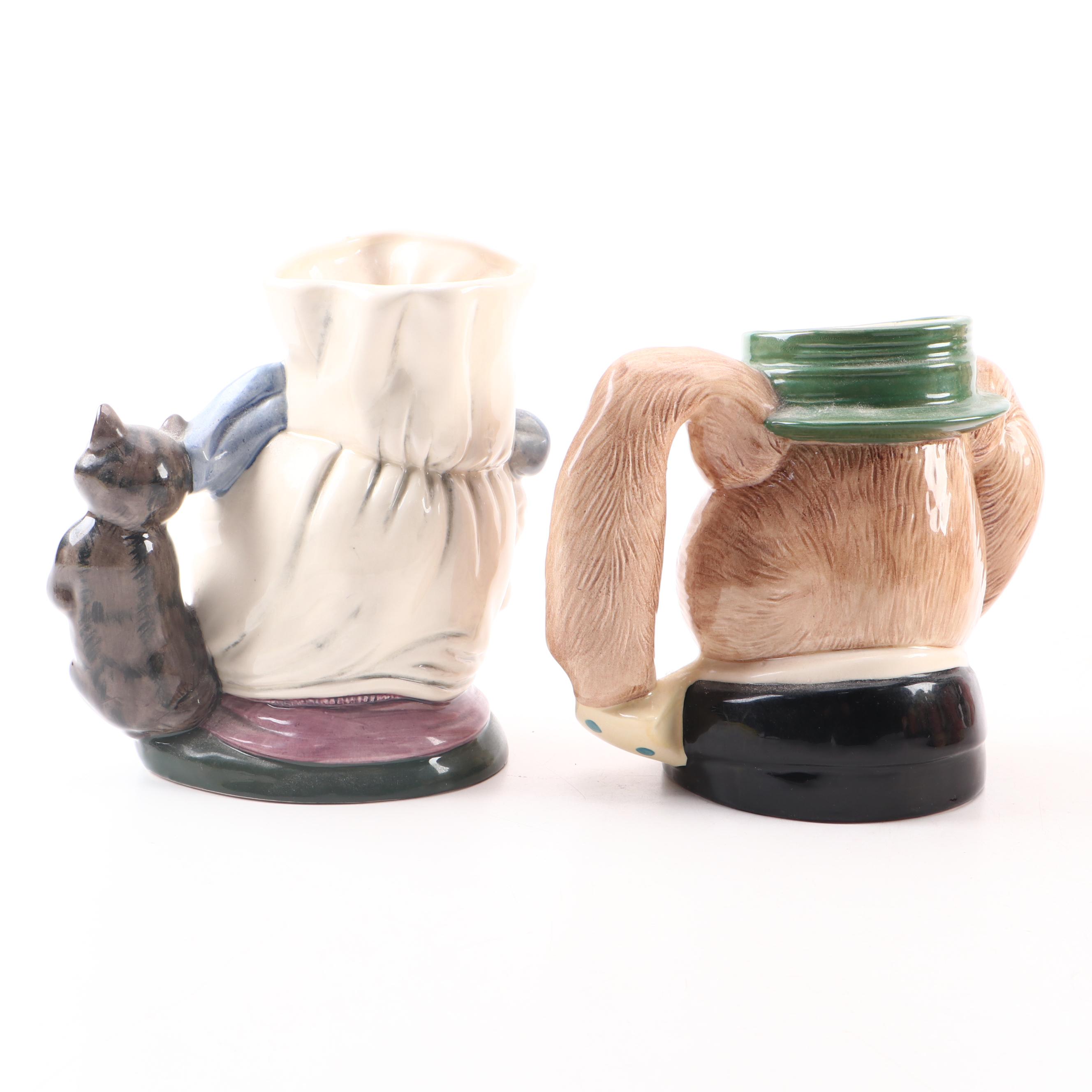 Royal Doulton Character Mugs Complete "Alice In Wonderland" Set