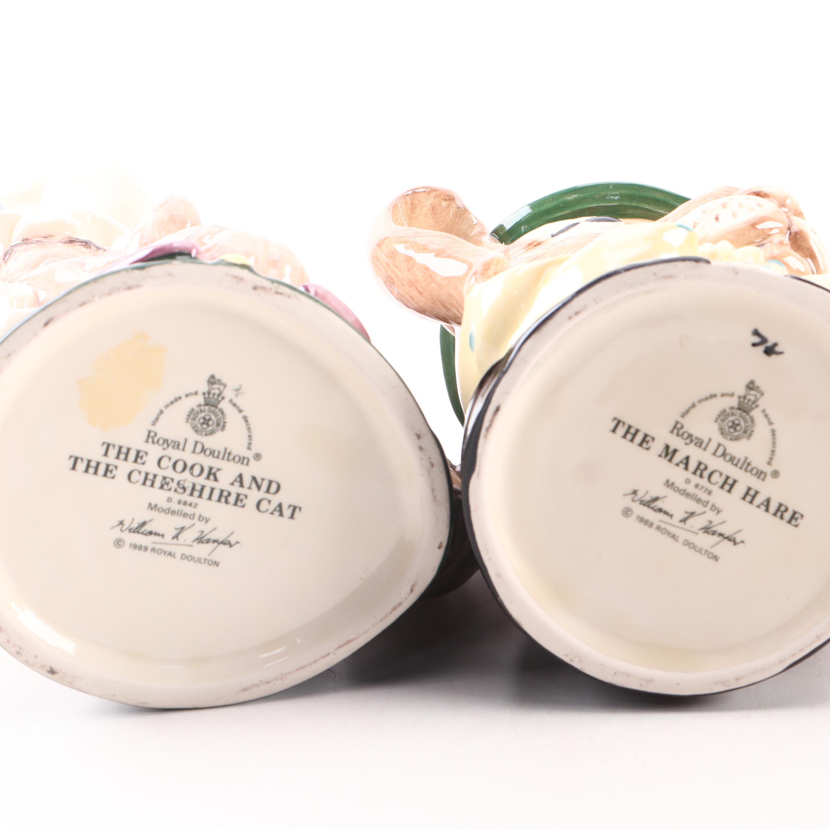 Royal Doulton Character Mugs Complete "Alice In Wonderland" Set