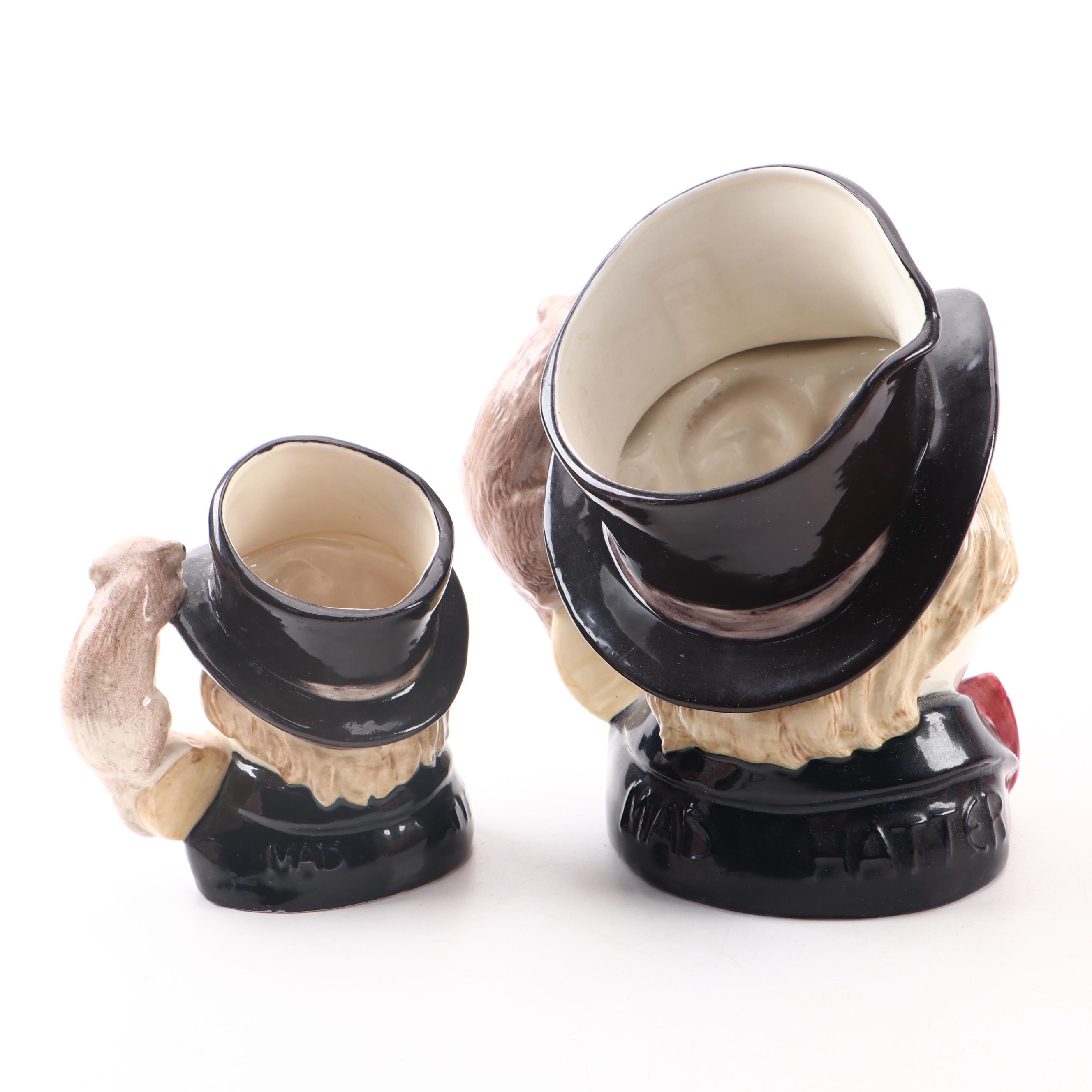 Royal Doulton Character Mugs Complete "Alice In Wonderland" Set