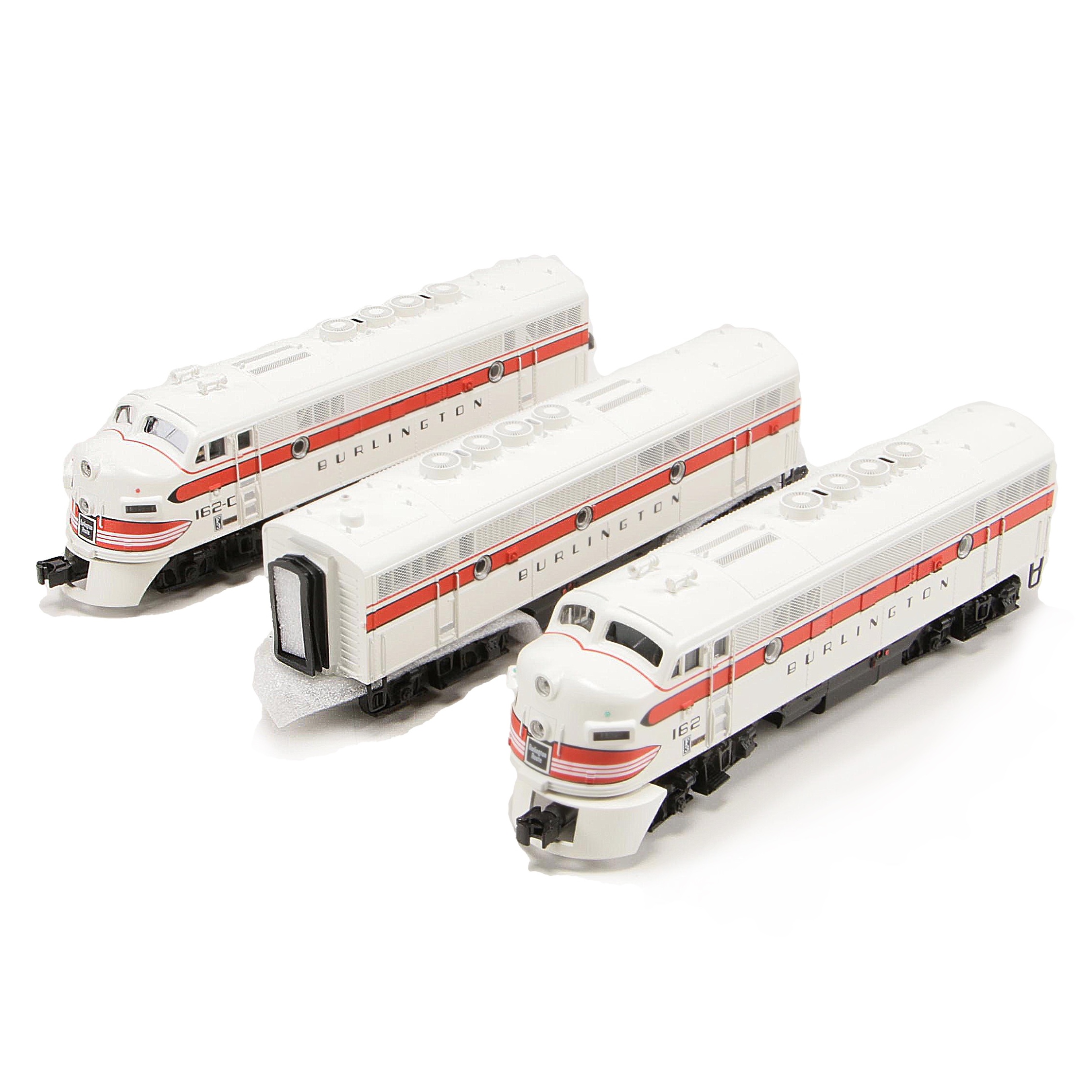 M.T.H. Scale F-3 ABA Burlington Model Train Set in Original Packaging