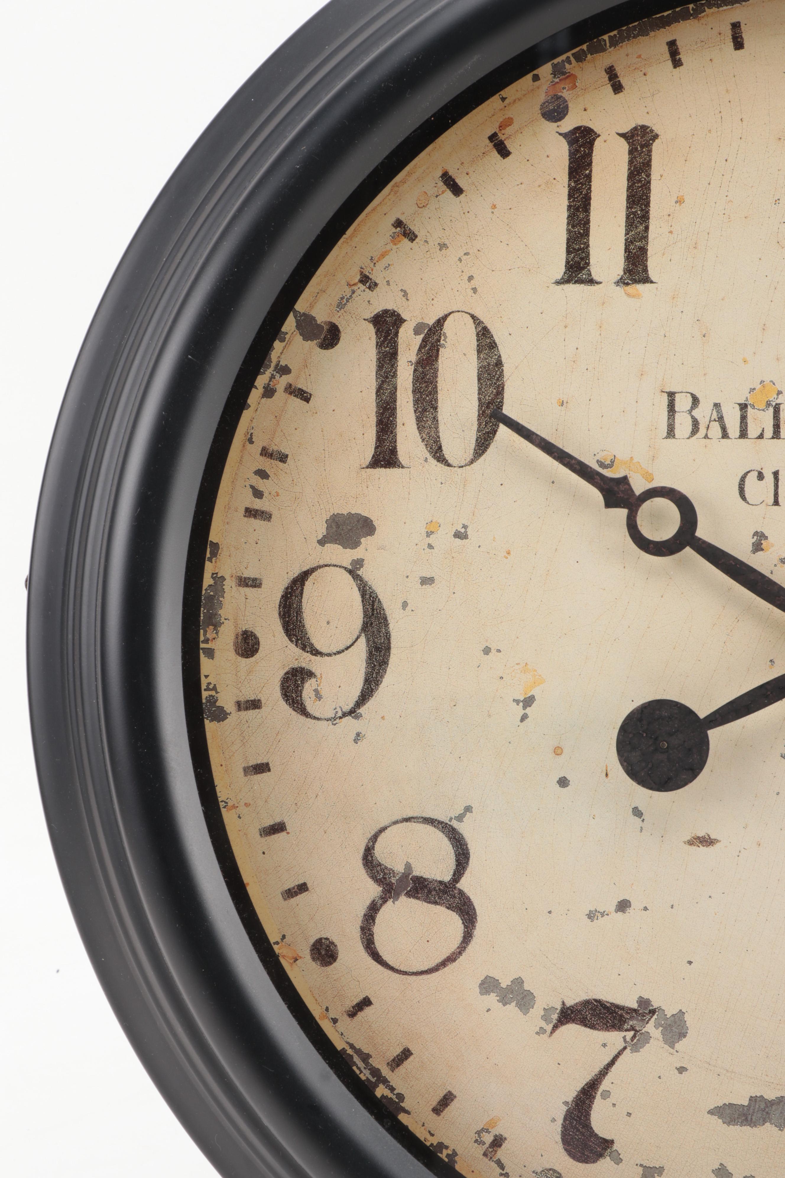 "Ball Watch Co. Cleveland" Wall Mount Clock