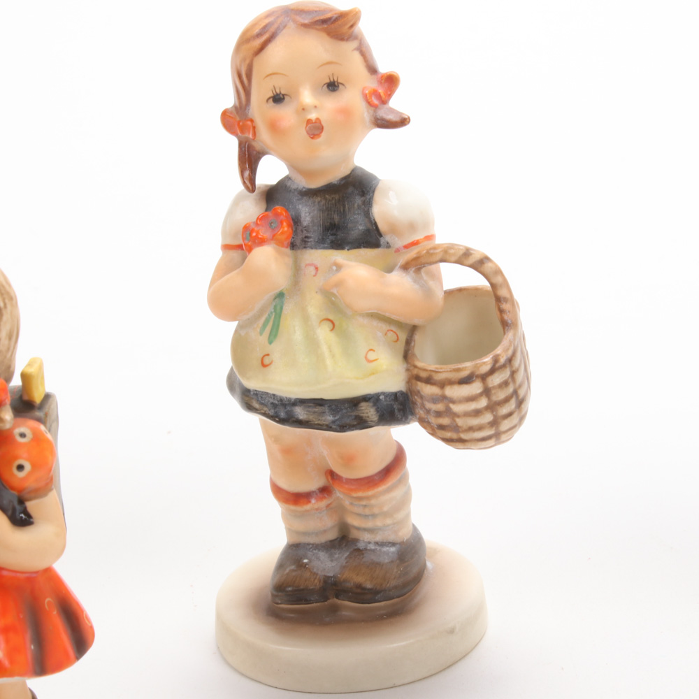 Goebel Hummel Figurines Including "Barnyard Hero," "Little Fiddler," and Others