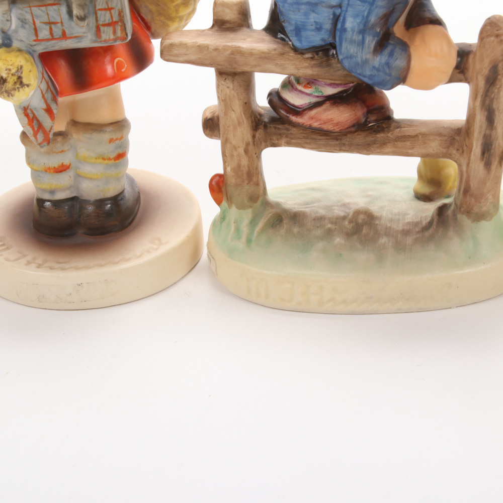 Goebel Hummel Figurines Including "Barnyard Hero," "Little Fiddler," and Others