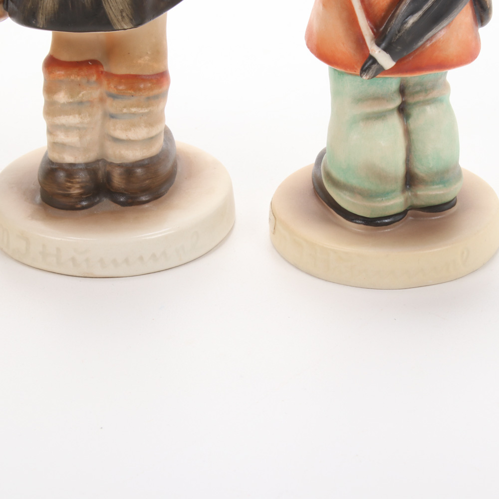 Goebel Hummel Figurines Including "Barnyard Hero," "Little Fiddler," and Others