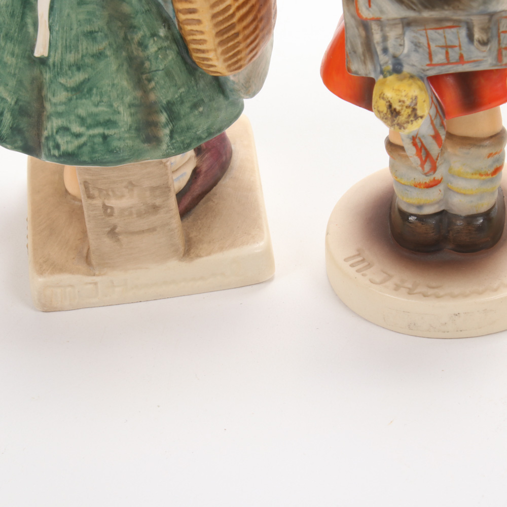 Goebel Hummel Figurines Including "Barnyard Hero," "Little Fiddler," and Others