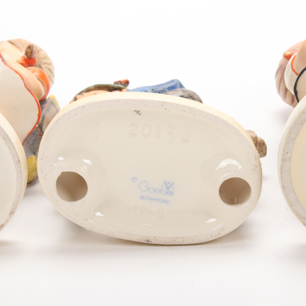 Goebel Hummel Figurines Including "Barnyard Hero," "Little Fiddler," and Others