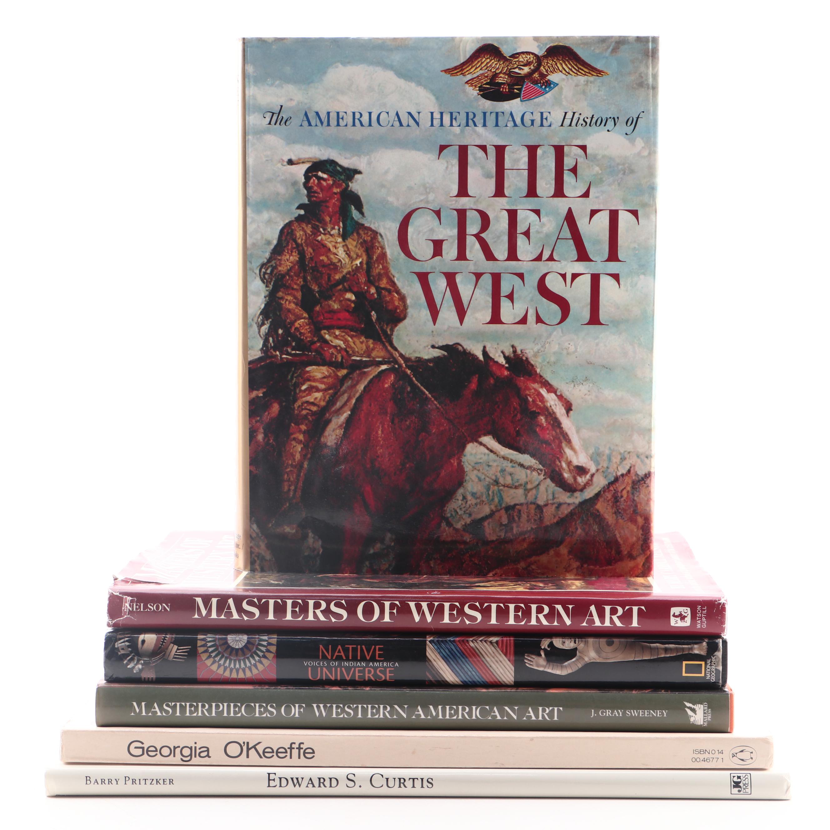 American West and Native American Art Books Including Georgia O'Keeffe