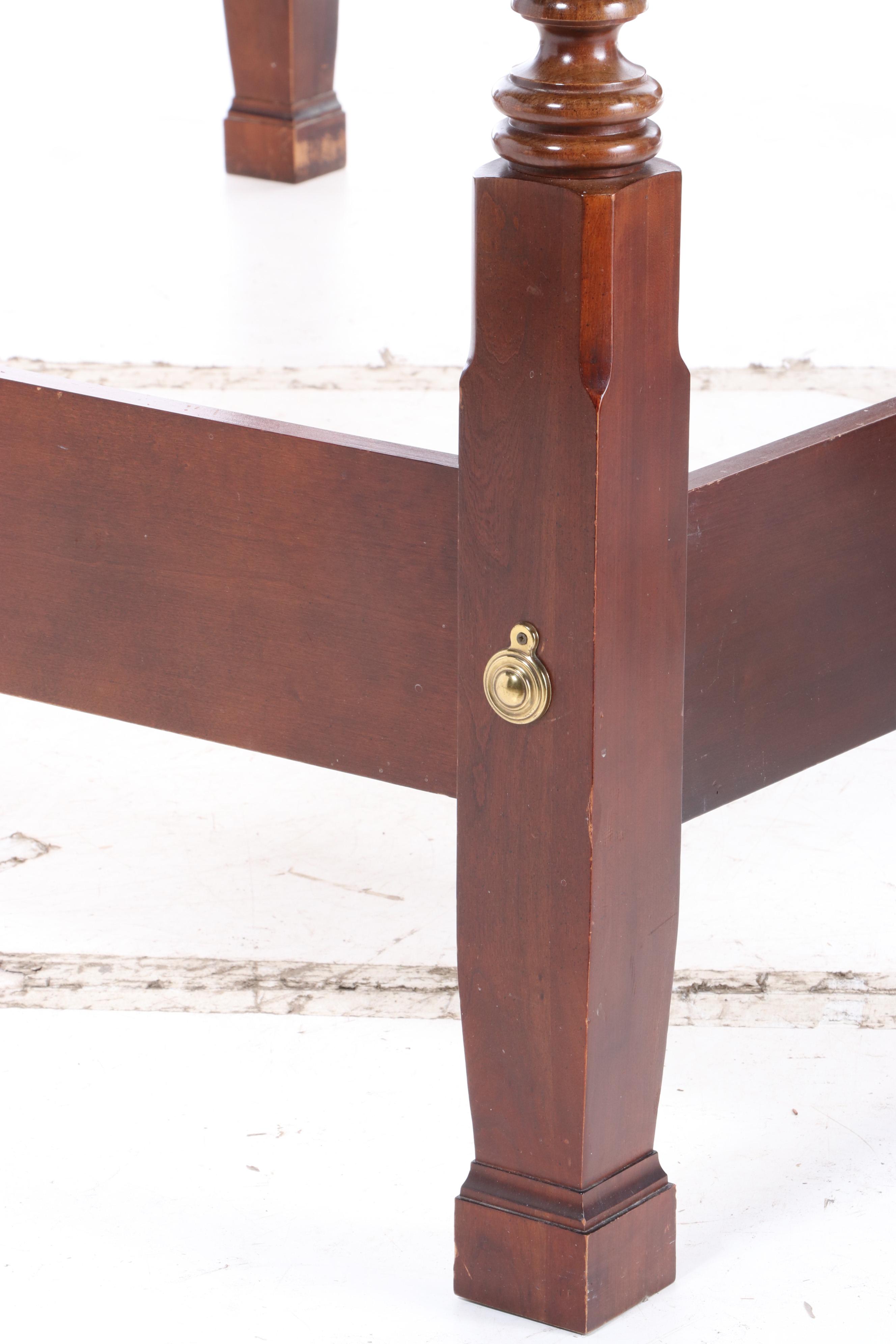 Thomasville Federal Style Cherrywood King Size Four-Post Bed Frame