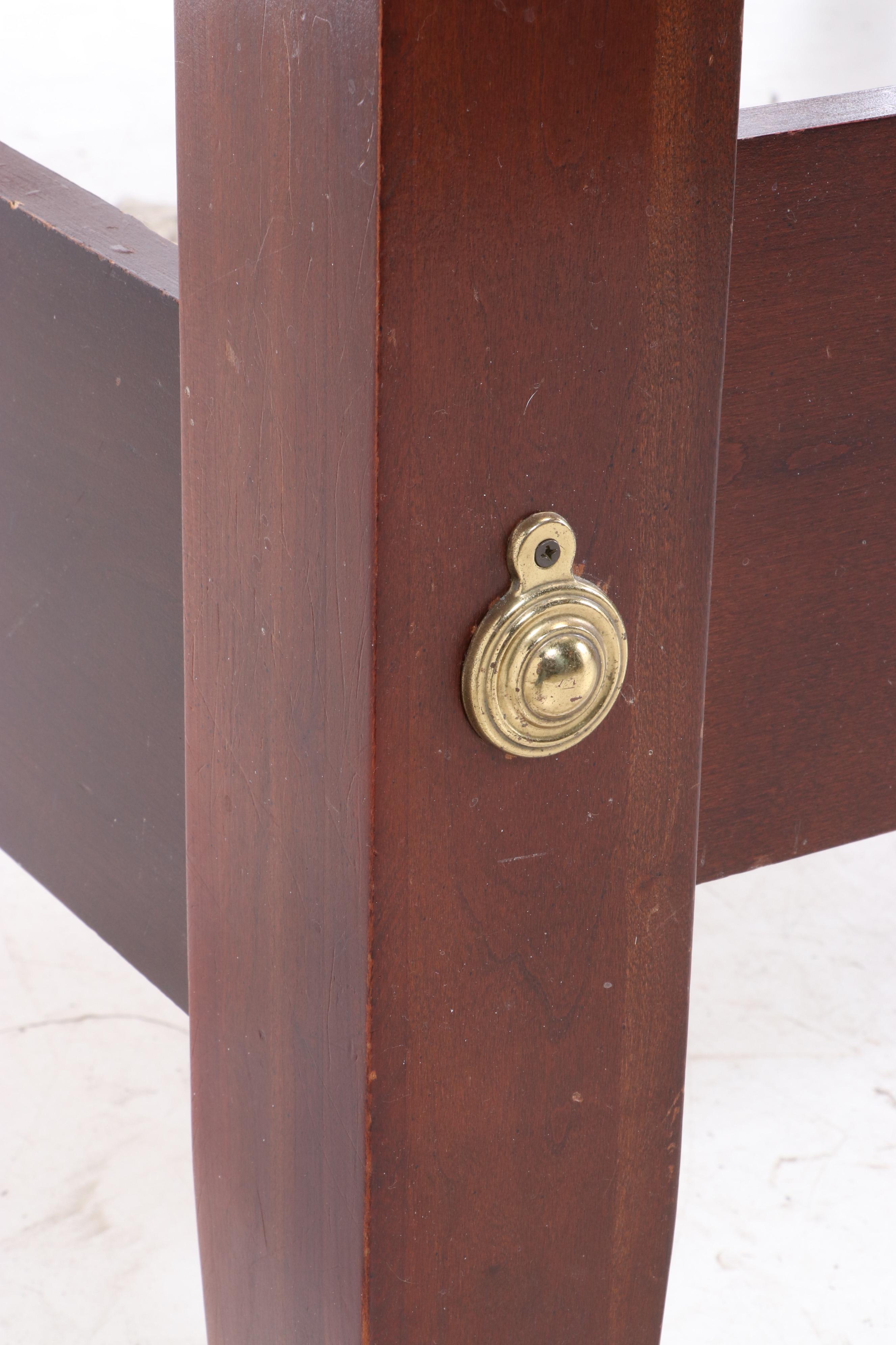 Thomasville Federal Style Cherrywood King Size Four-Post Bed Frame