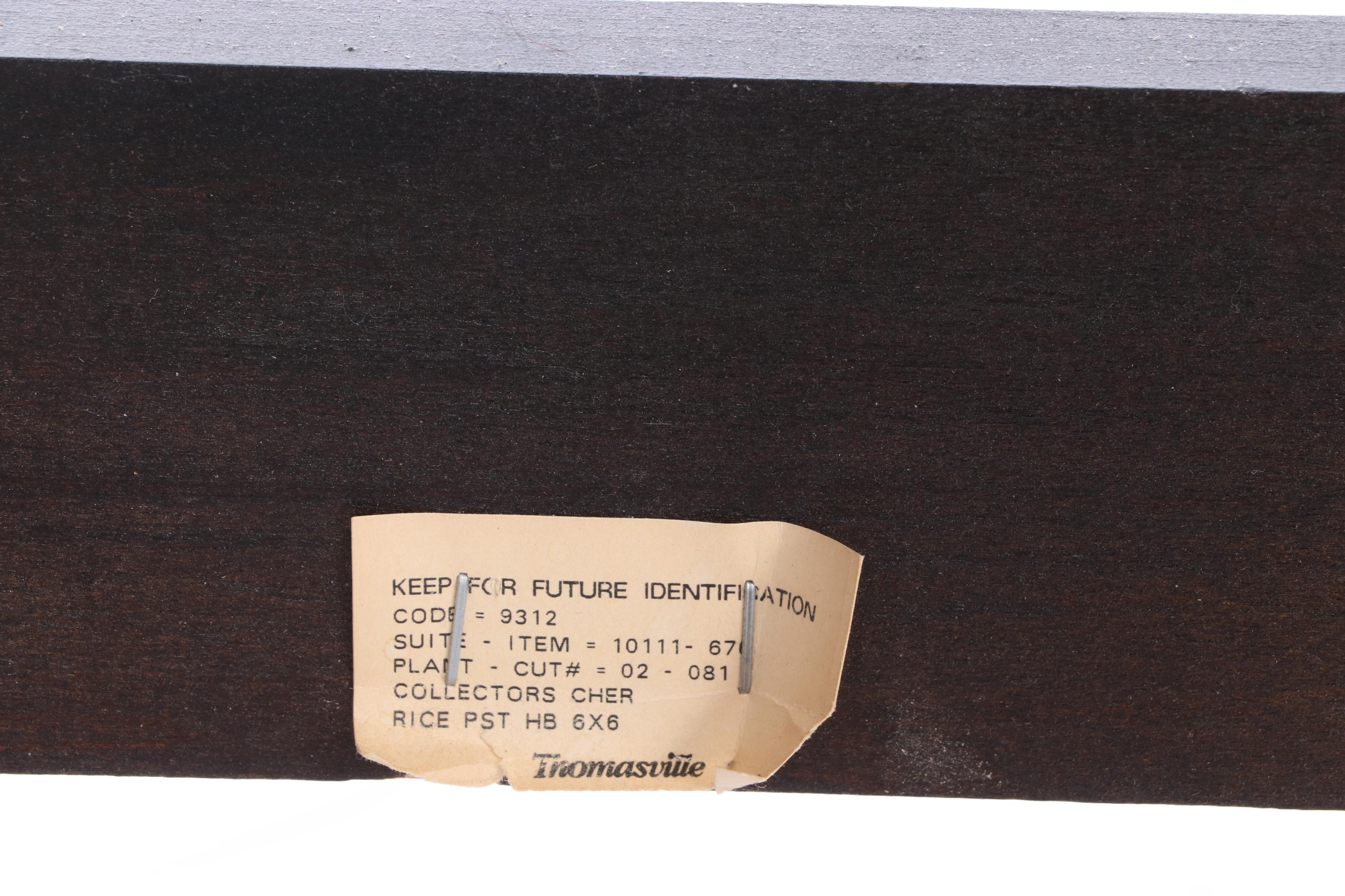 Thomasville Federal Style Cherrywood King Size Four-Post Bed Frame