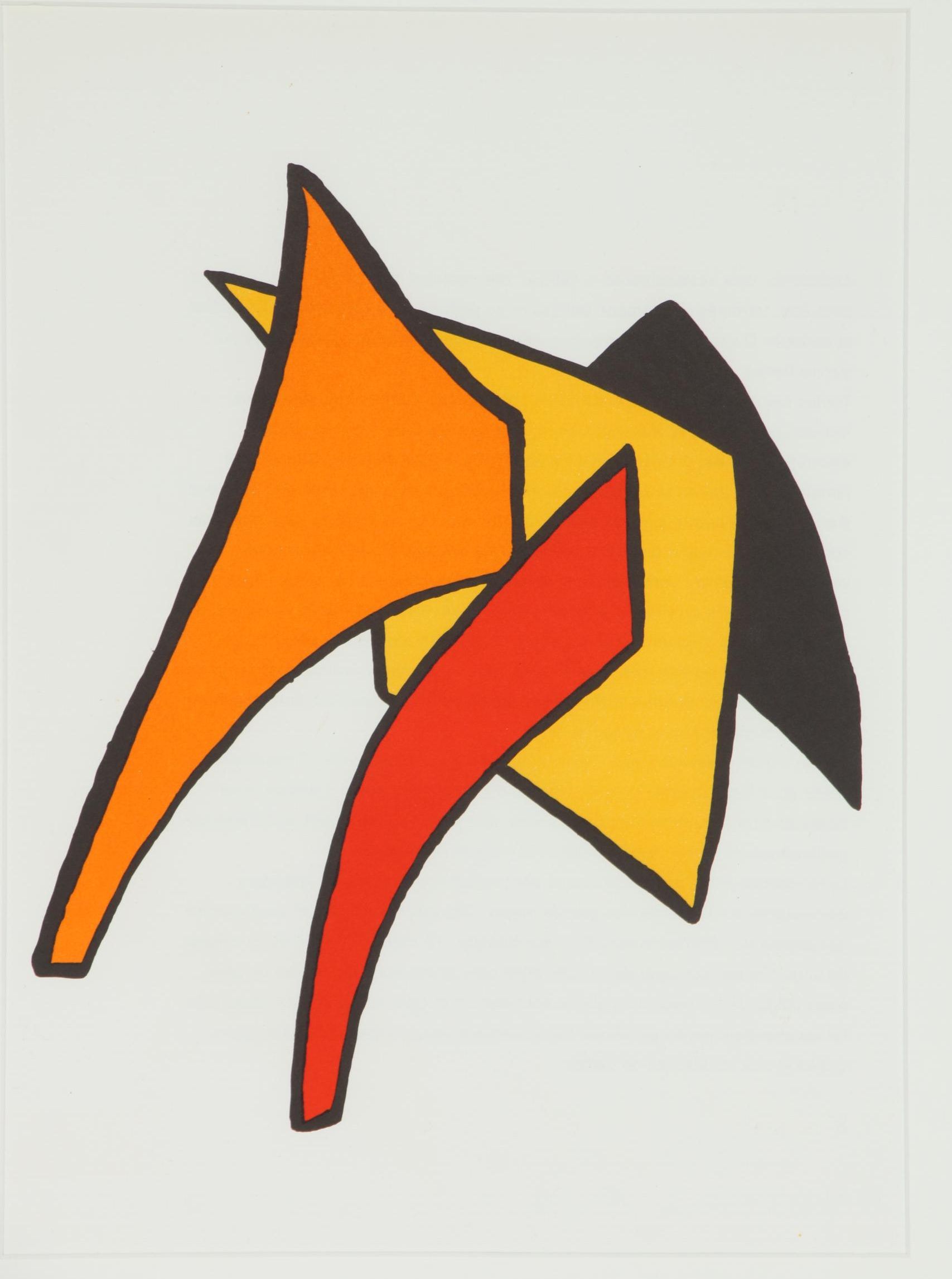 Alexander Calder Color Lithograph for "Derrière le Miroir", 1963