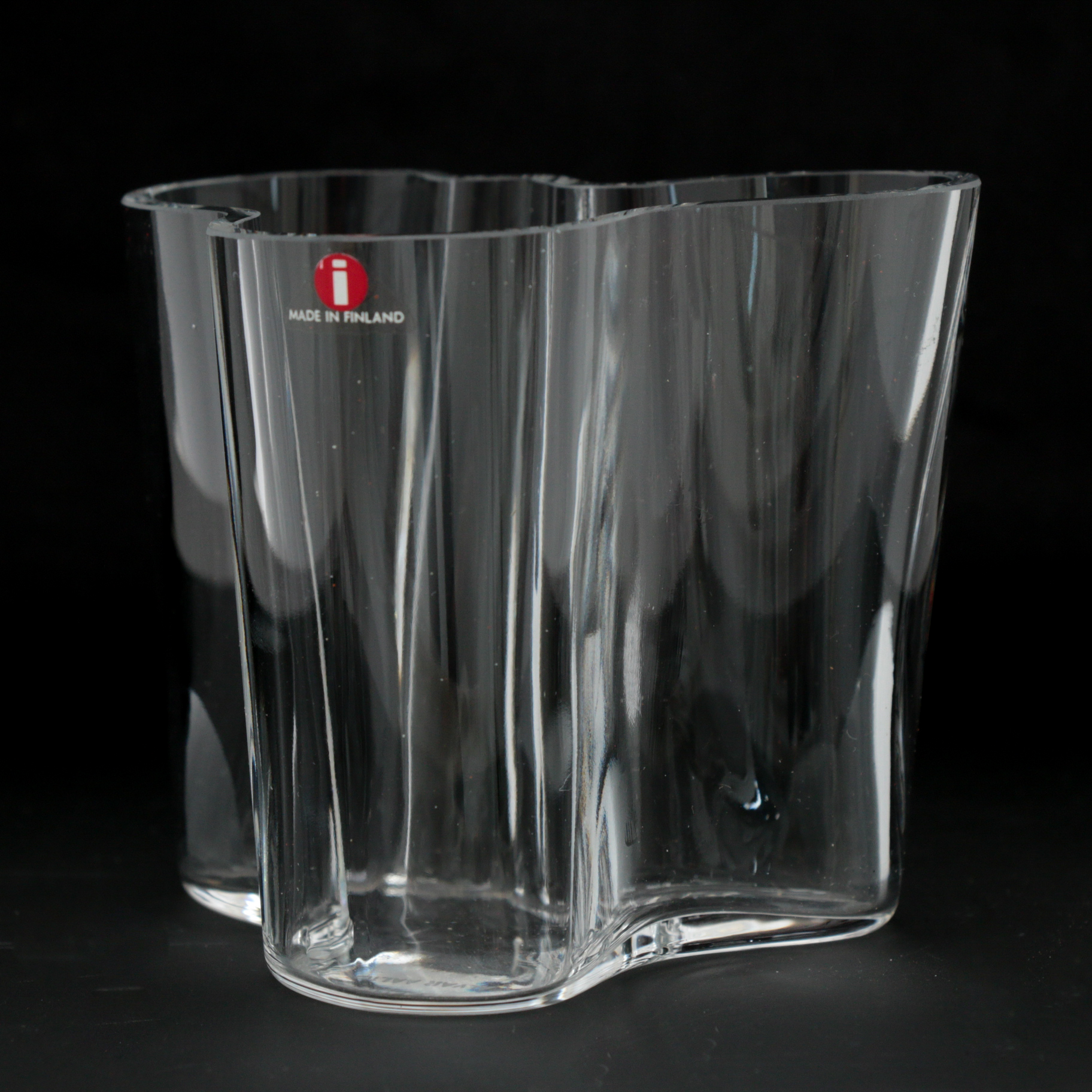 Alvar Aalto for Iittala Finnish Modern Glass Flower Vase