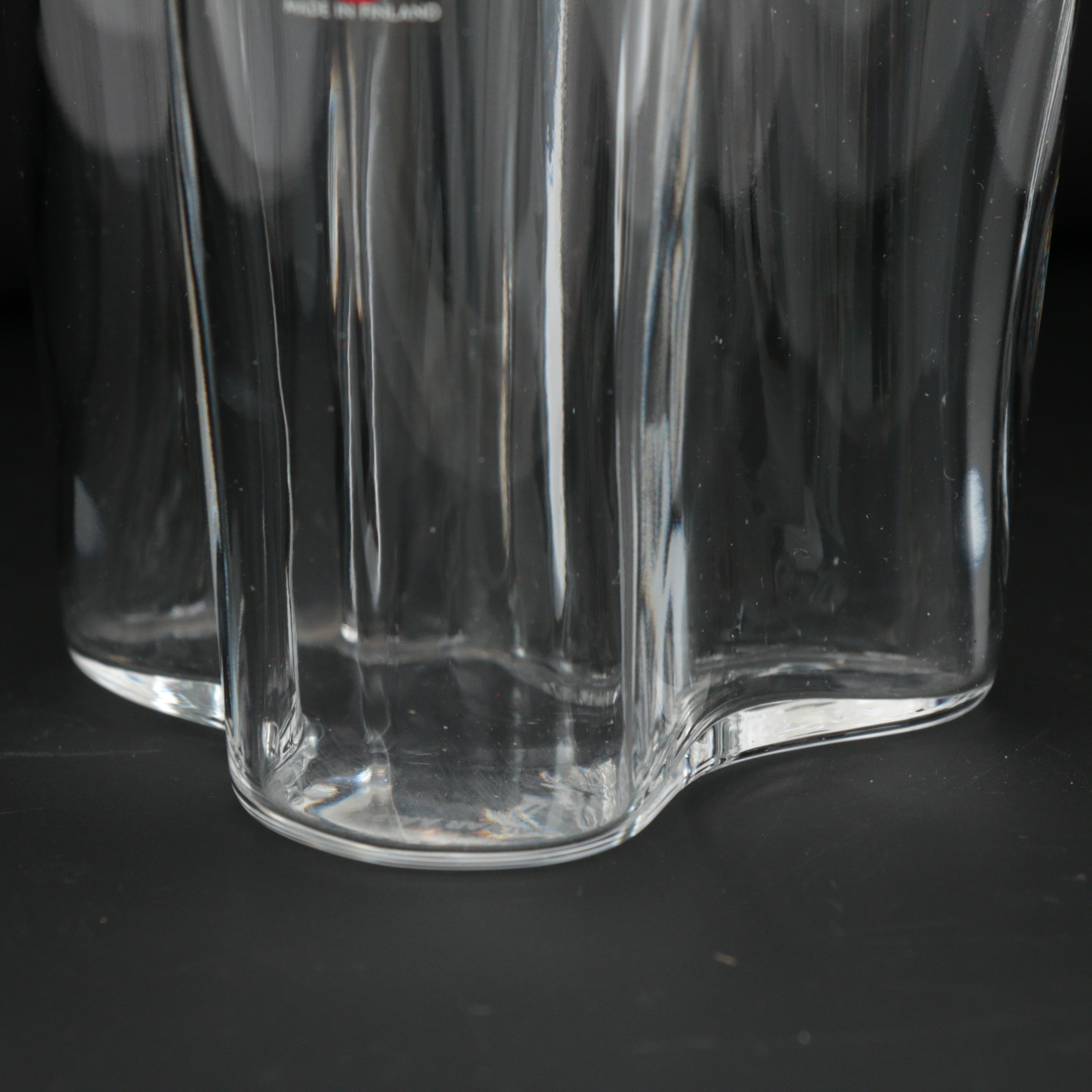 Alvar Aalto for Iittala Finnish Modern Glass Flower Vase