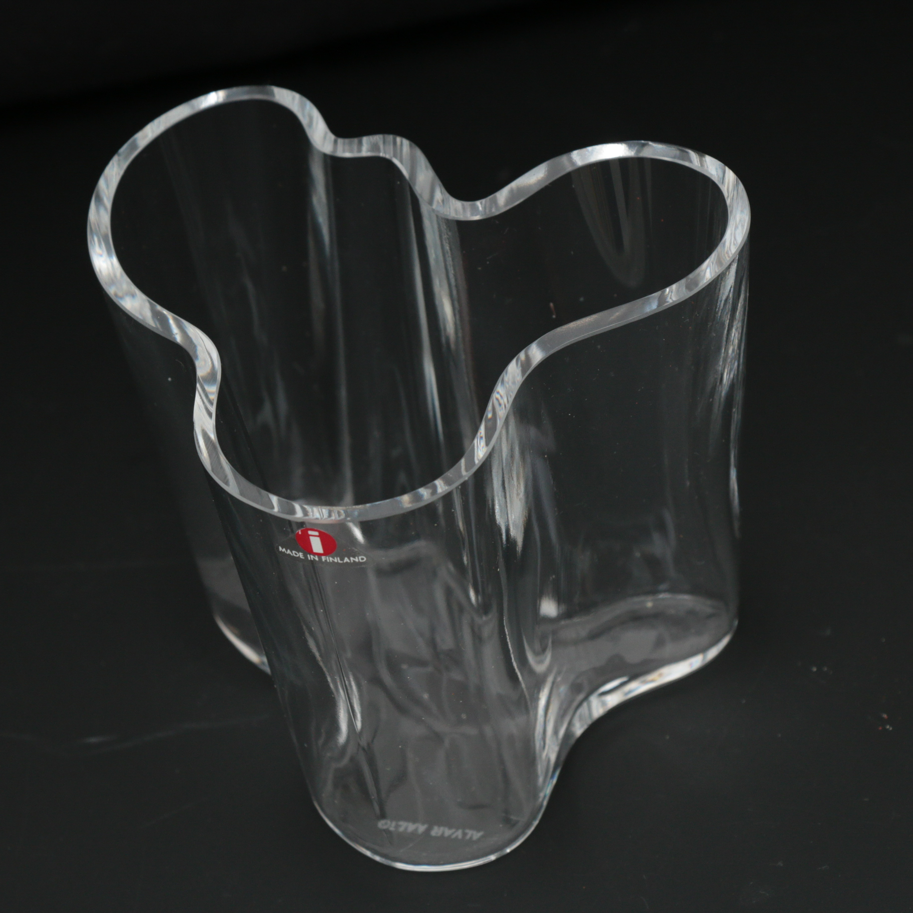 Alvar Aalto for Iittala Finnish Modern Glass Flower Vase
