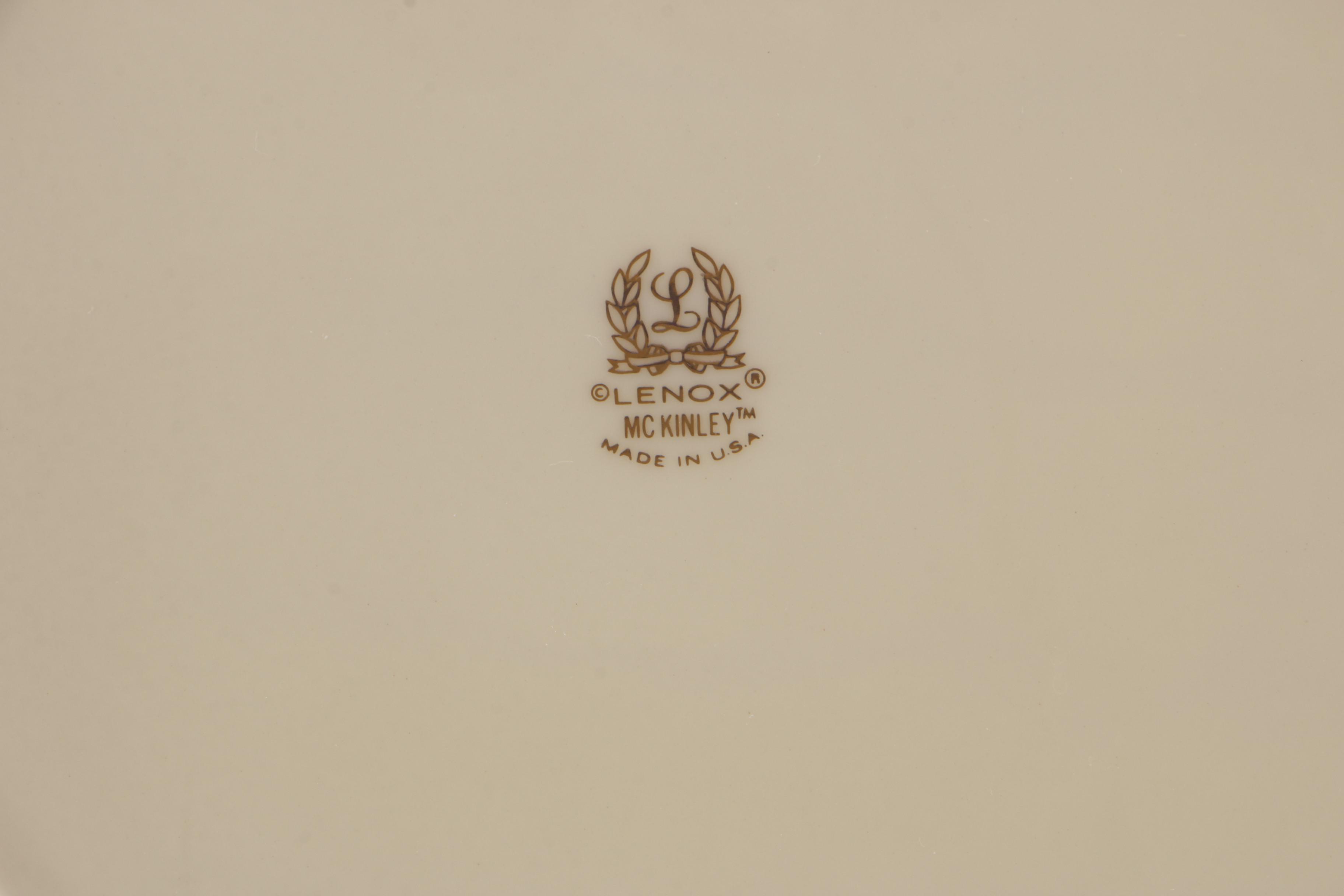 Lenox "McKinley" Bone China Dinnerware, Presidential Series, 1984 - 2005