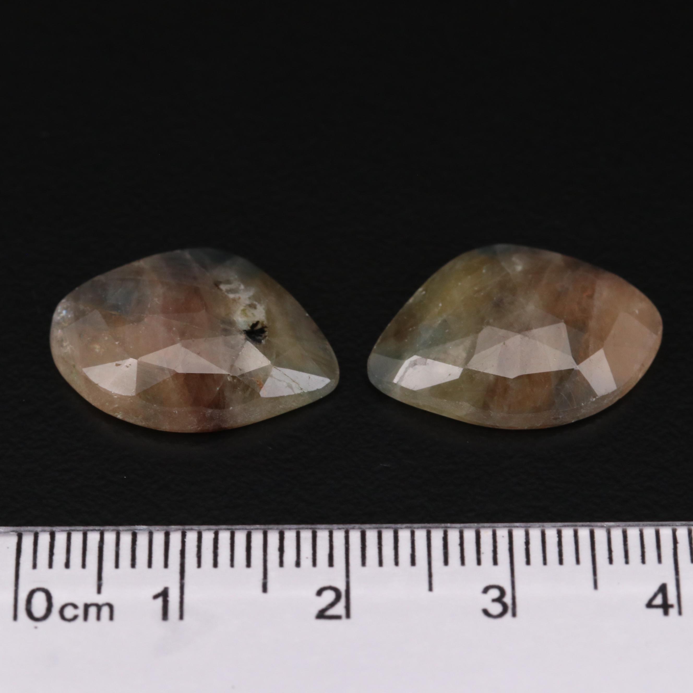 Loose 22.23 CTW Corundum Faceted Cabochons