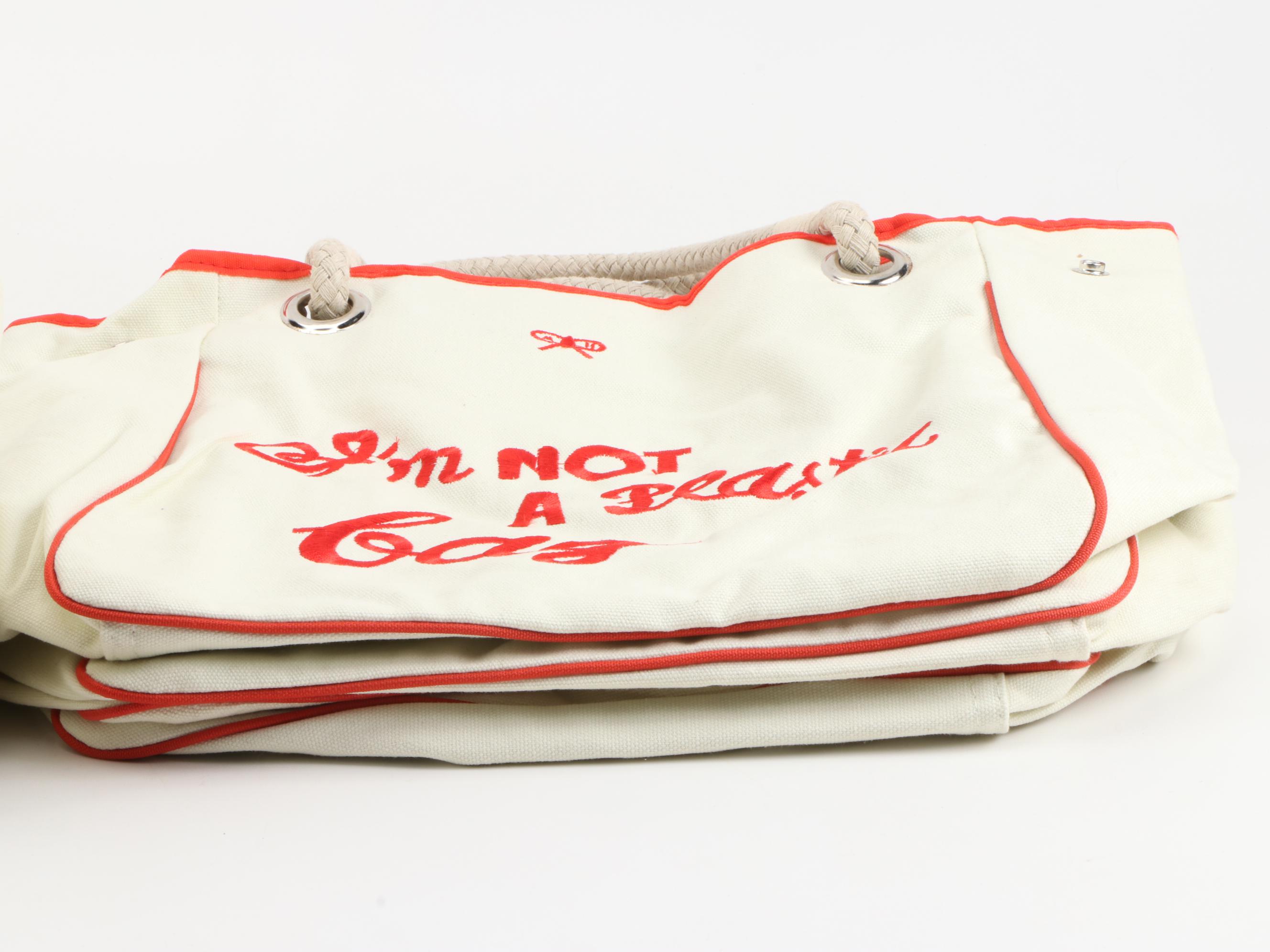 Anya Hindmarch "I'm Not a Plastic Bag" Canvas Totes