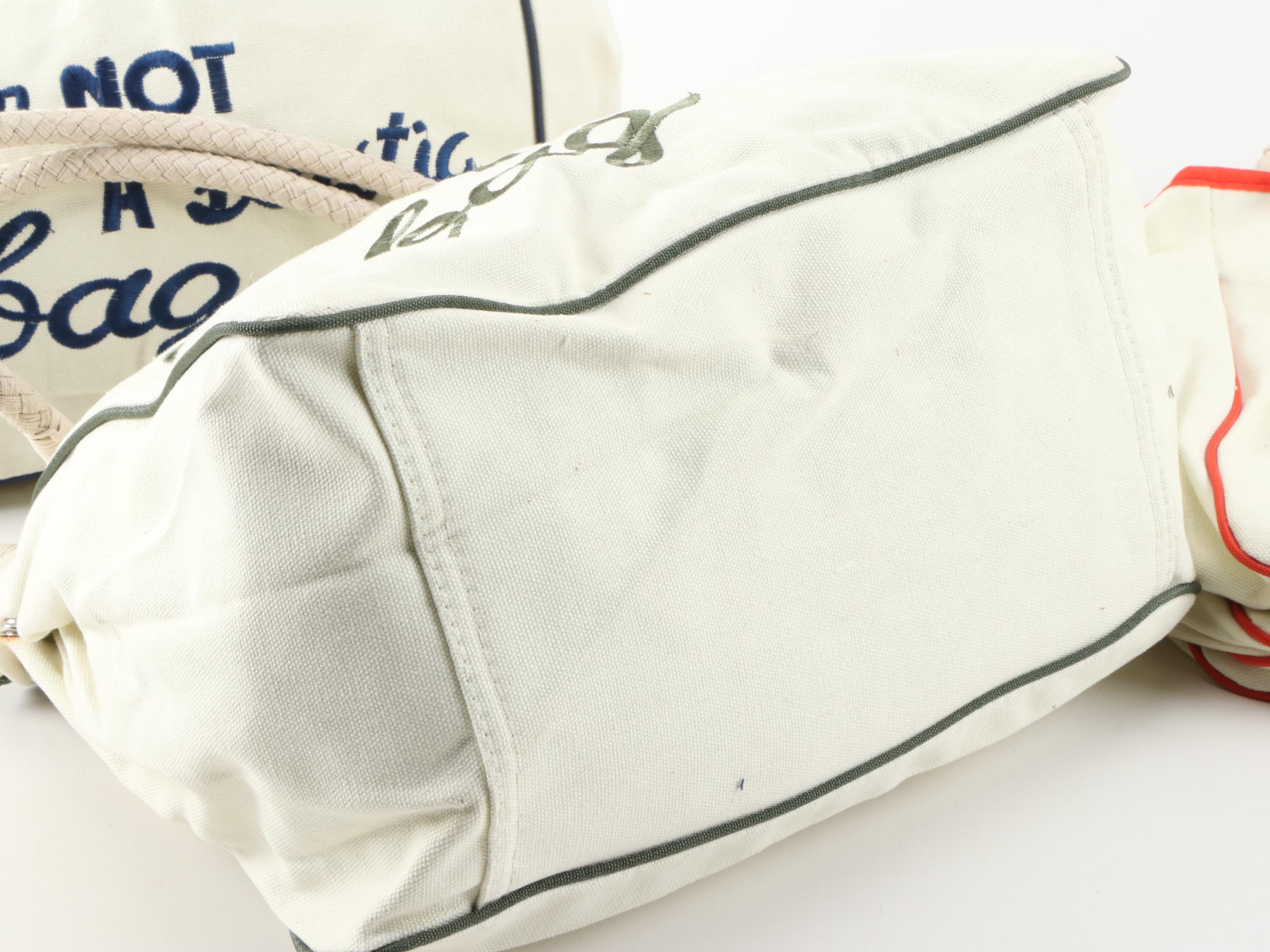 Anya Hindmarch "I'm Not a Plastic Bag" Canvas Totes