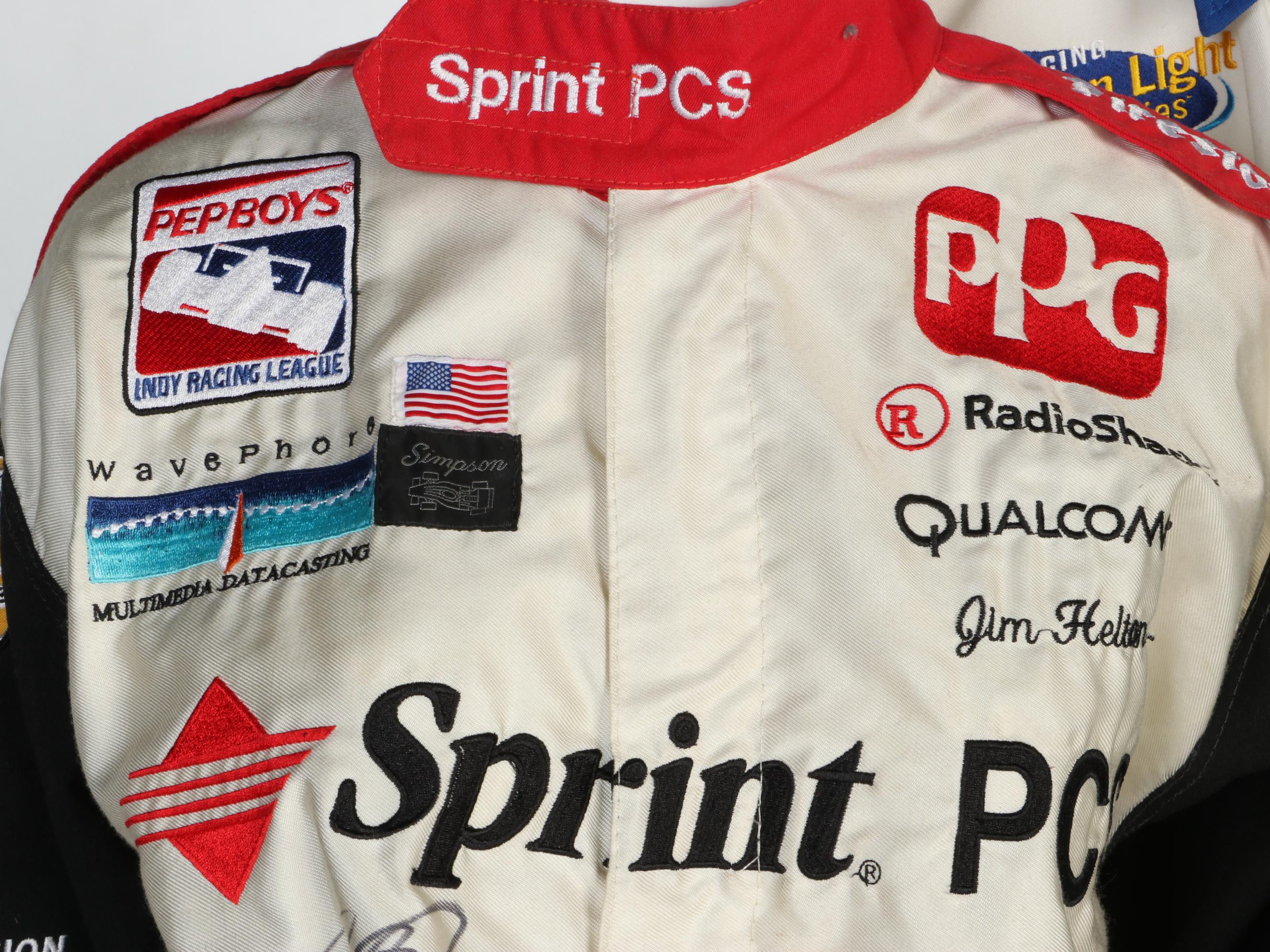Arie Luyendyk Signed Simpson Racing Products Custom Suit and Shirts