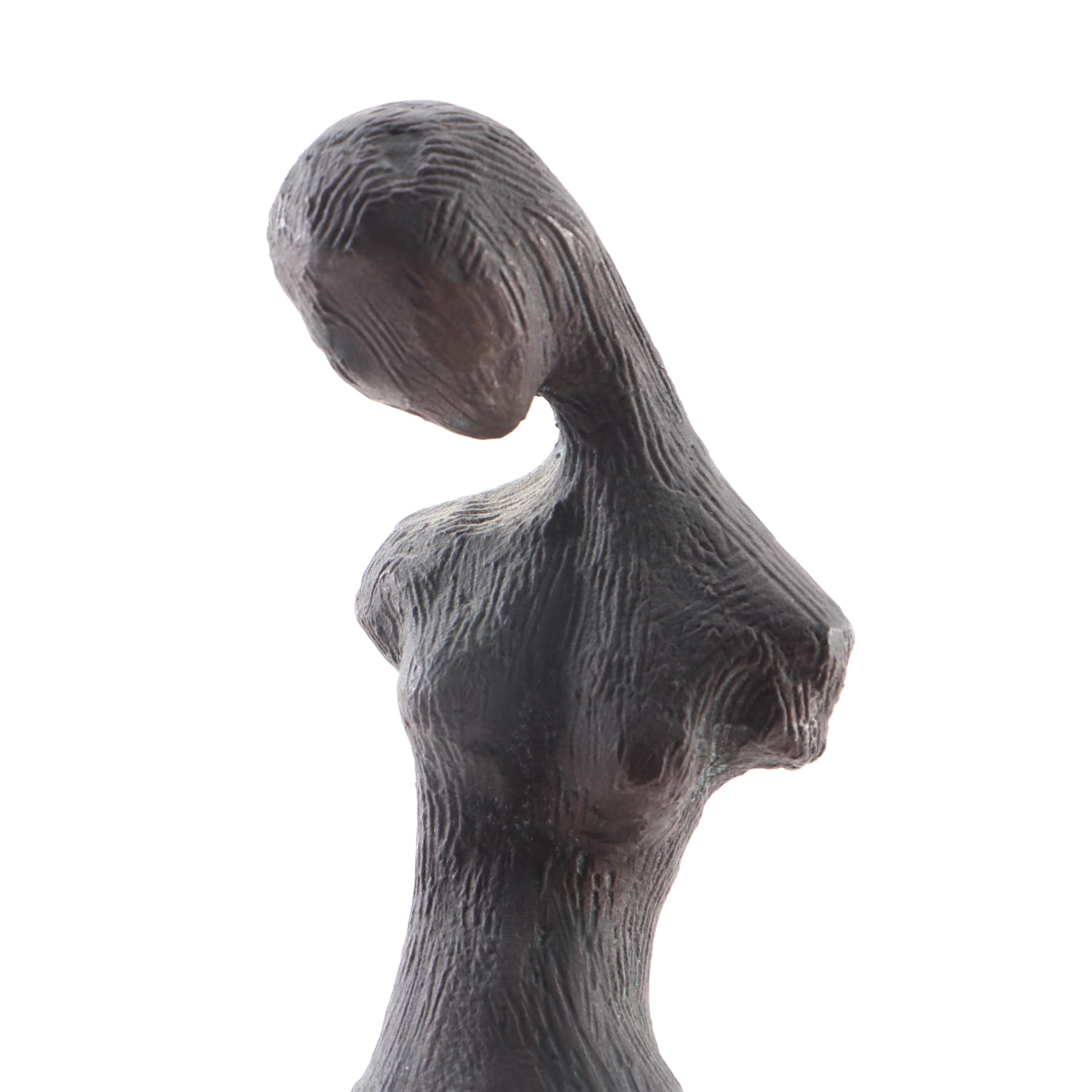 Giulio Sforza Modern Bronze Sculpture of Female Figure