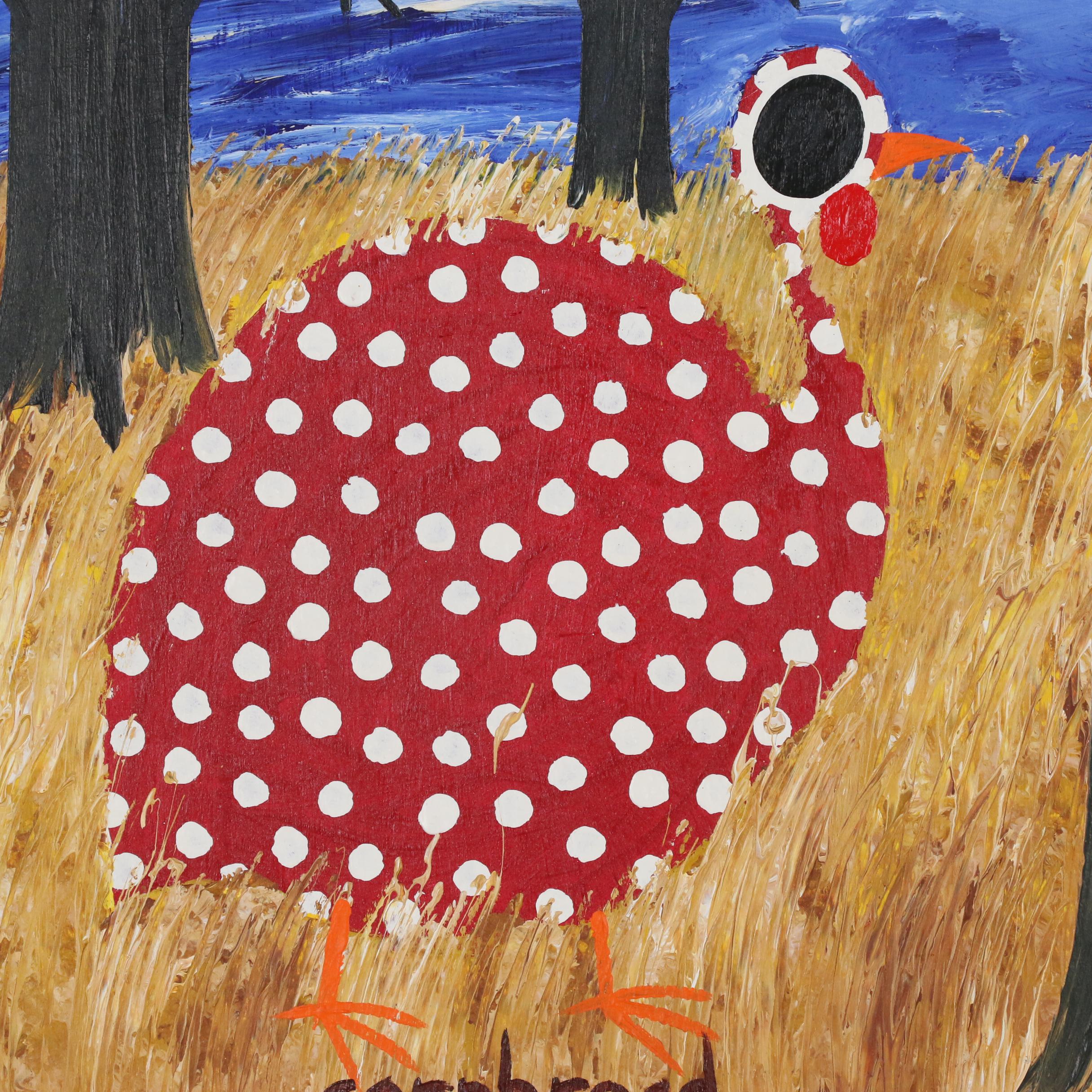 John "Cornbread" Anderson Acrylic Painting "Strawberry Guinea"