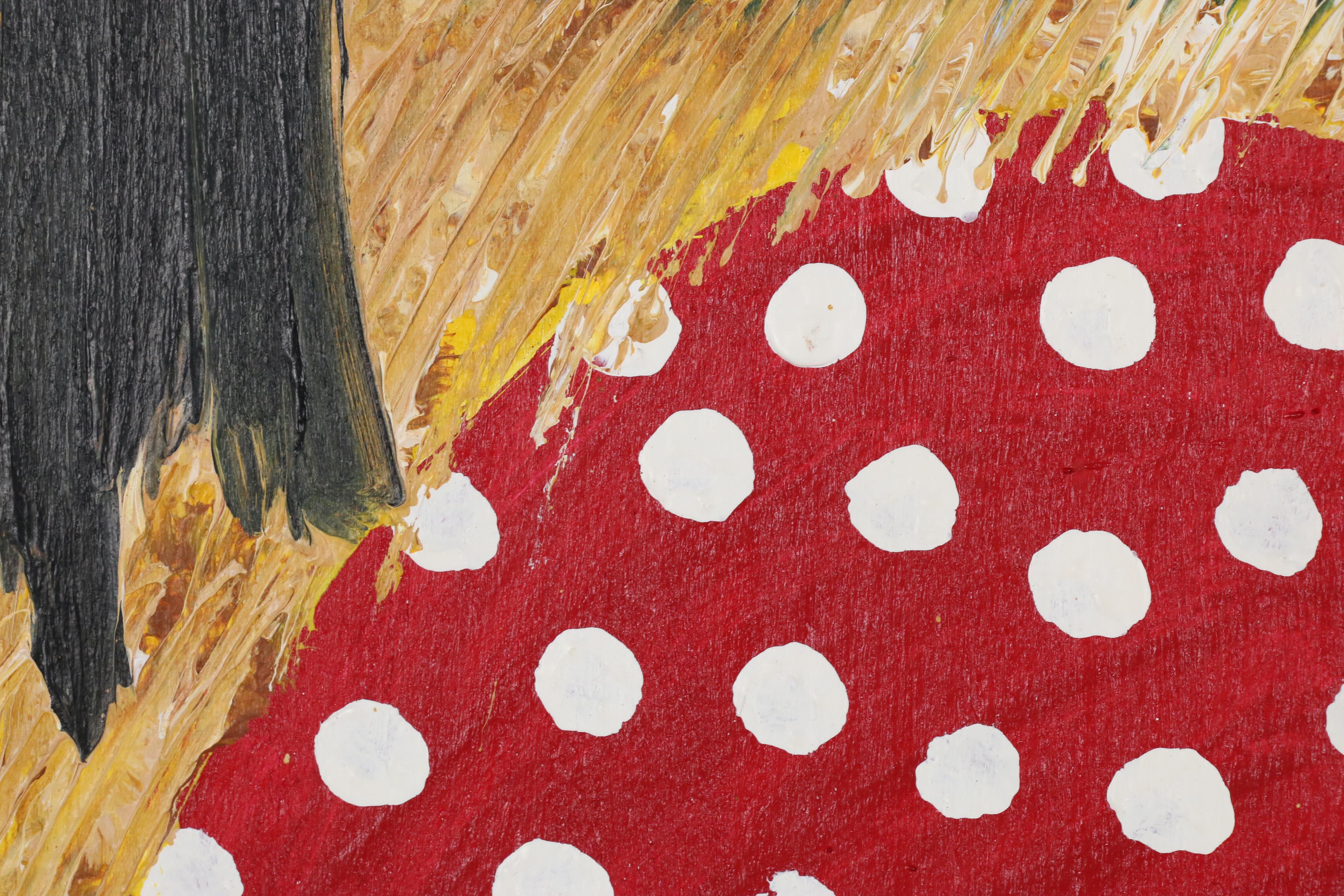 John "Cornbread" Anderson Acrylic Painting "Strawberry Guinea"