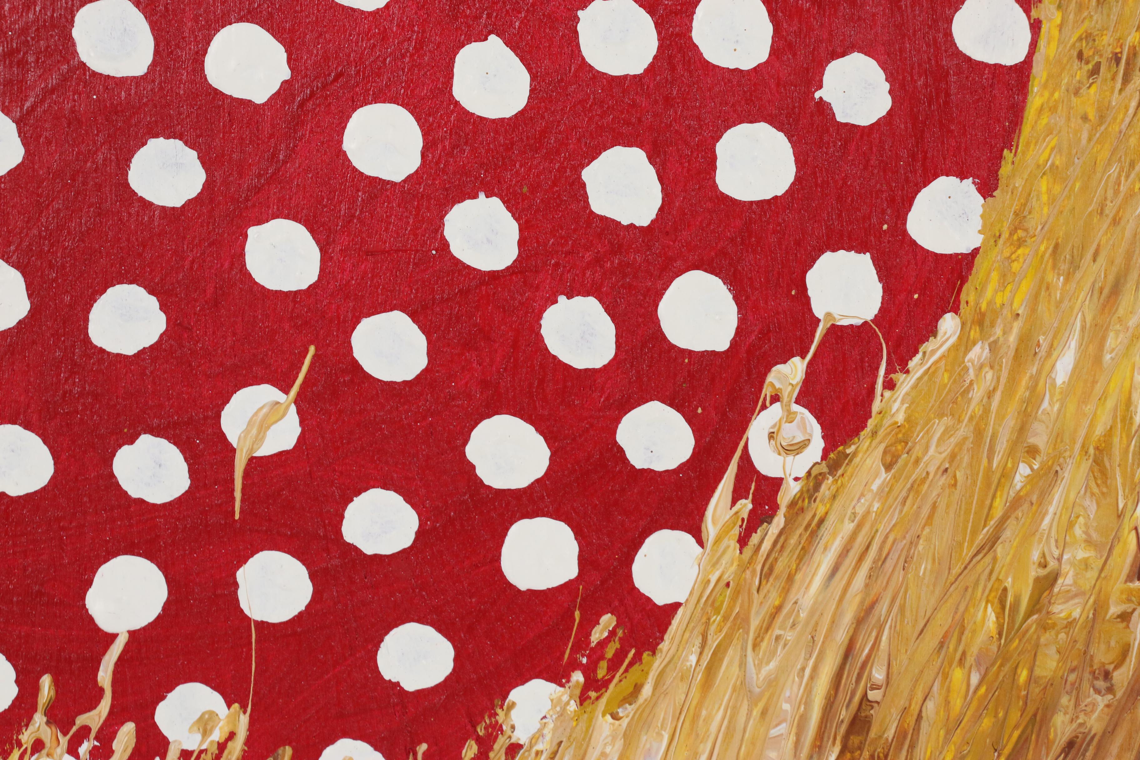 John "Cornbread" Anderson Acrylic Painting "Strawberry Guinea"