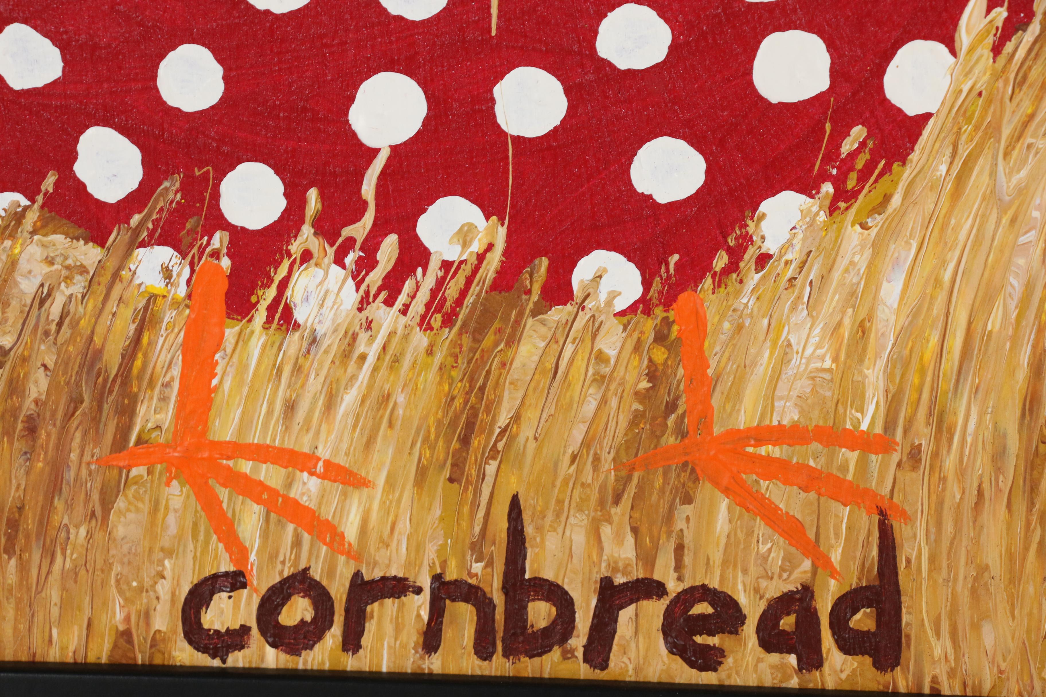 John "Cornbread" Anderson Acrylic Painting "Strawberry Guinea"