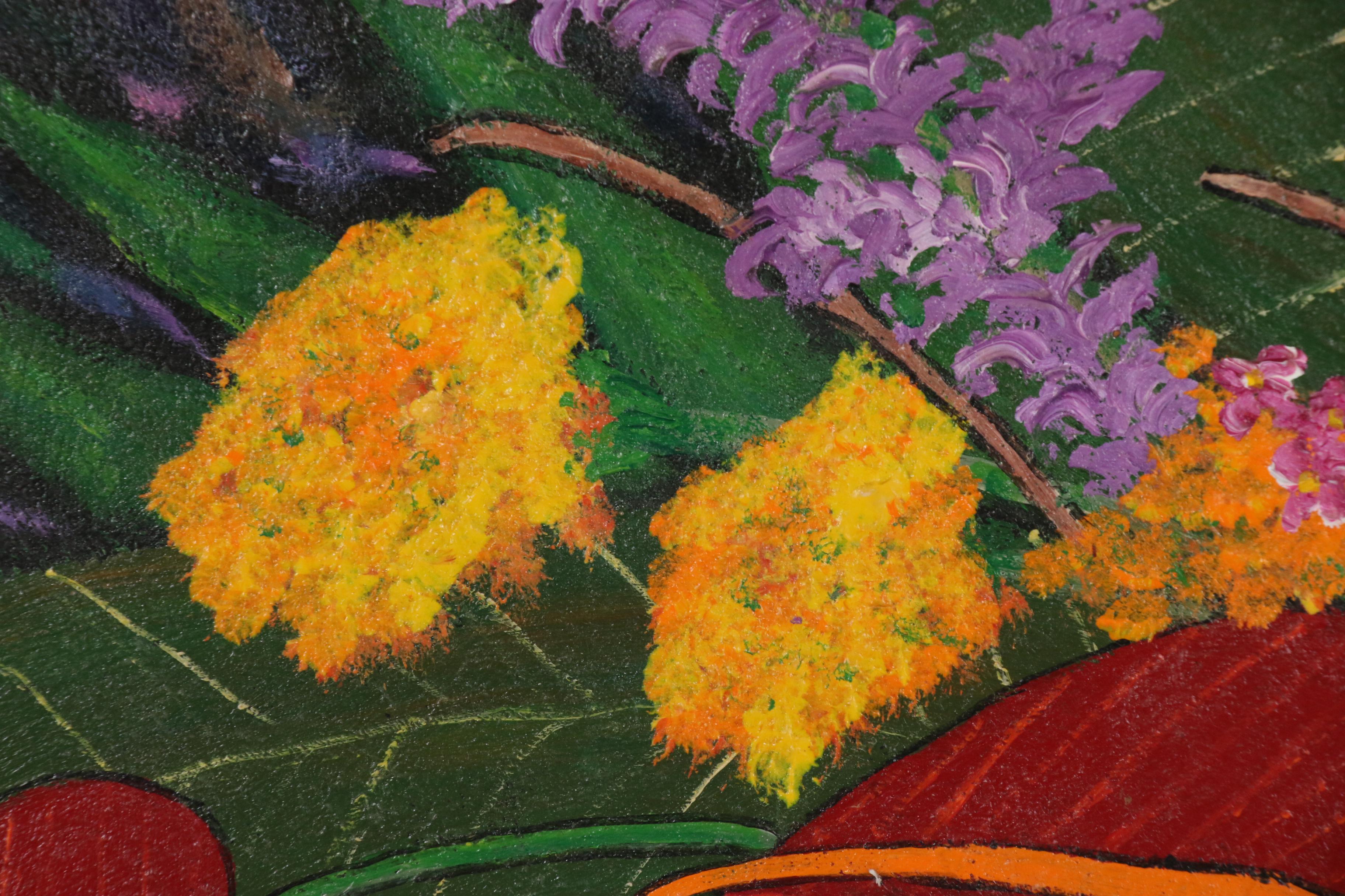 Paul N. Craycraft Jr. Acrylic Painting "Island Splendor", 1991