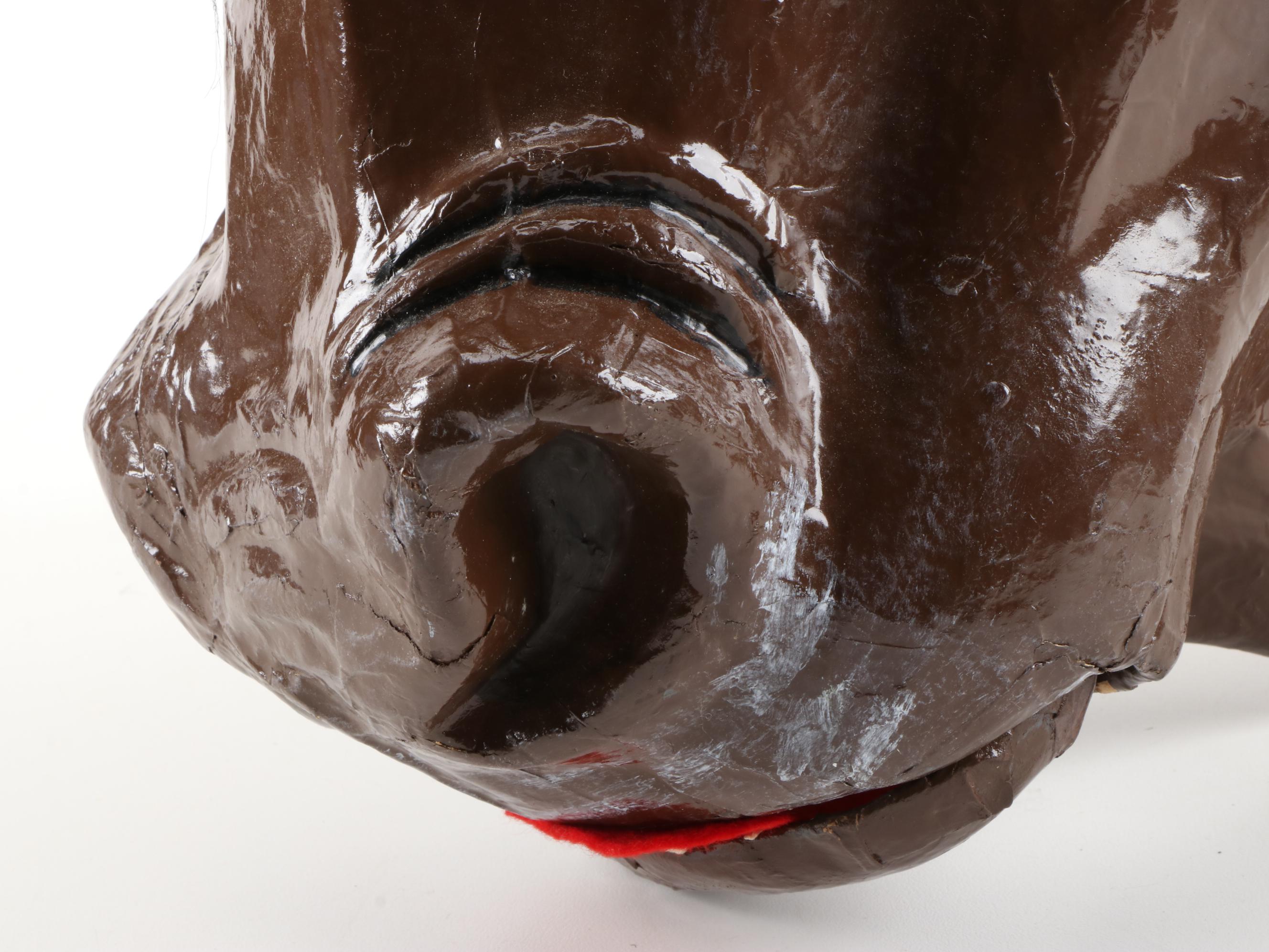 Papier-Mâché Bull Head Costume