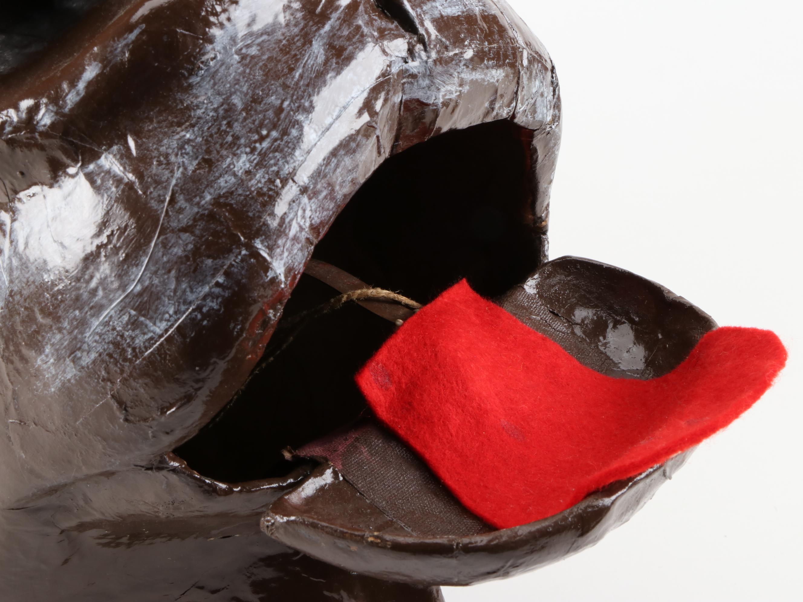 Papier-Mâché Bull Head Costume