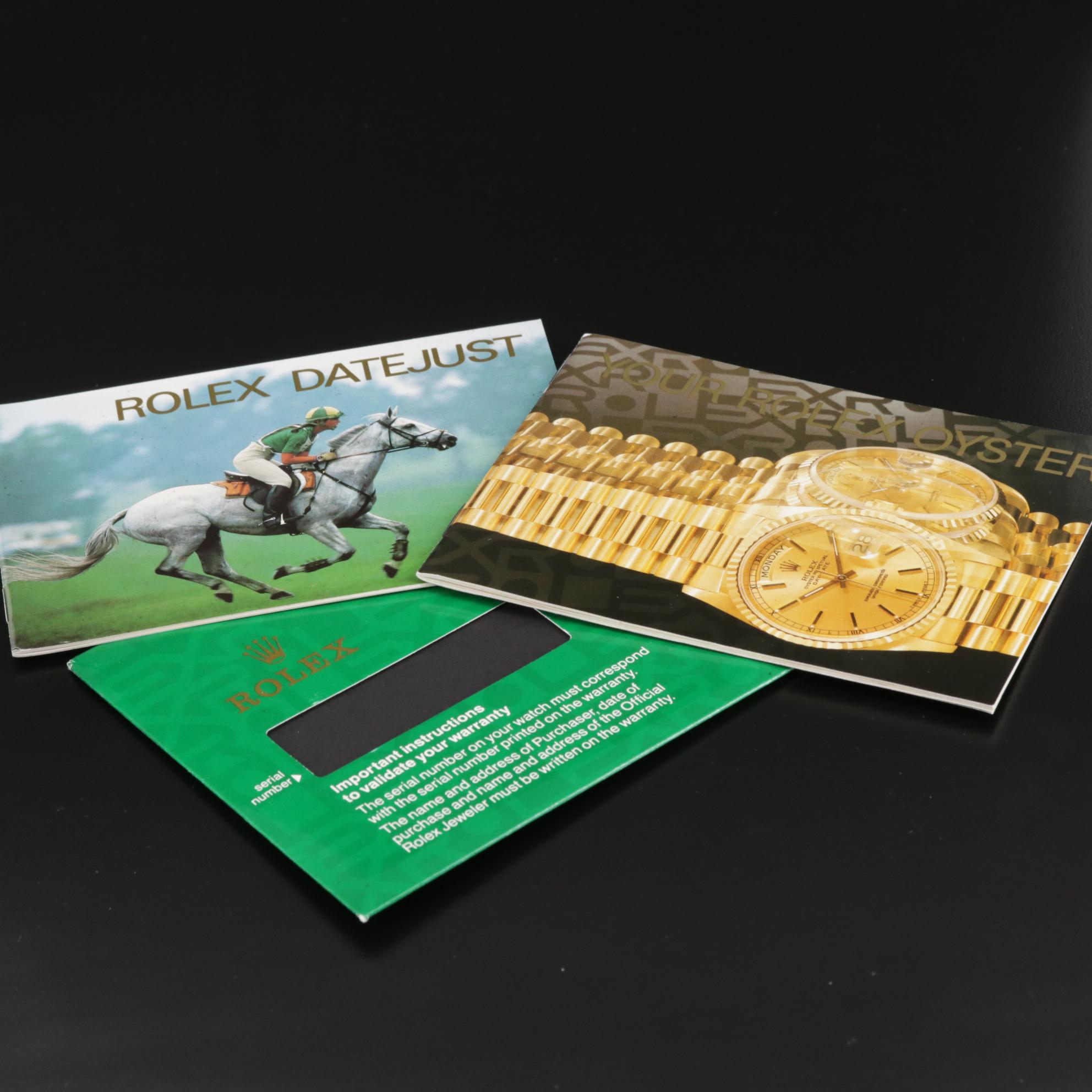 1991 Rolex Date 69240 Stainless Steel Automatic Watch