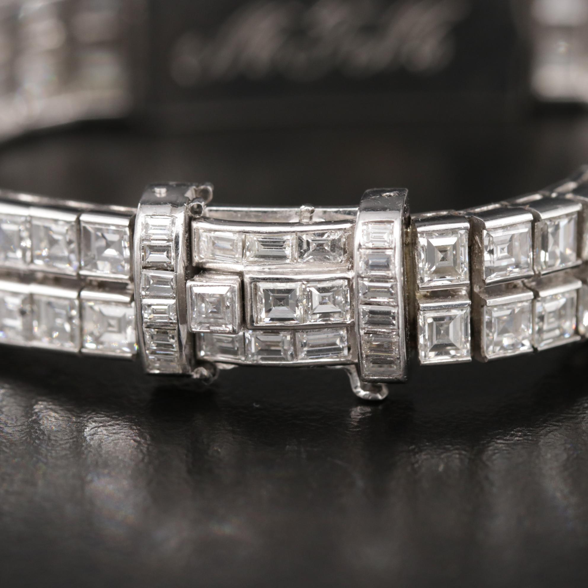 Platinum and 18.00 CTW Diamond Stem Wind Watch, Vintage