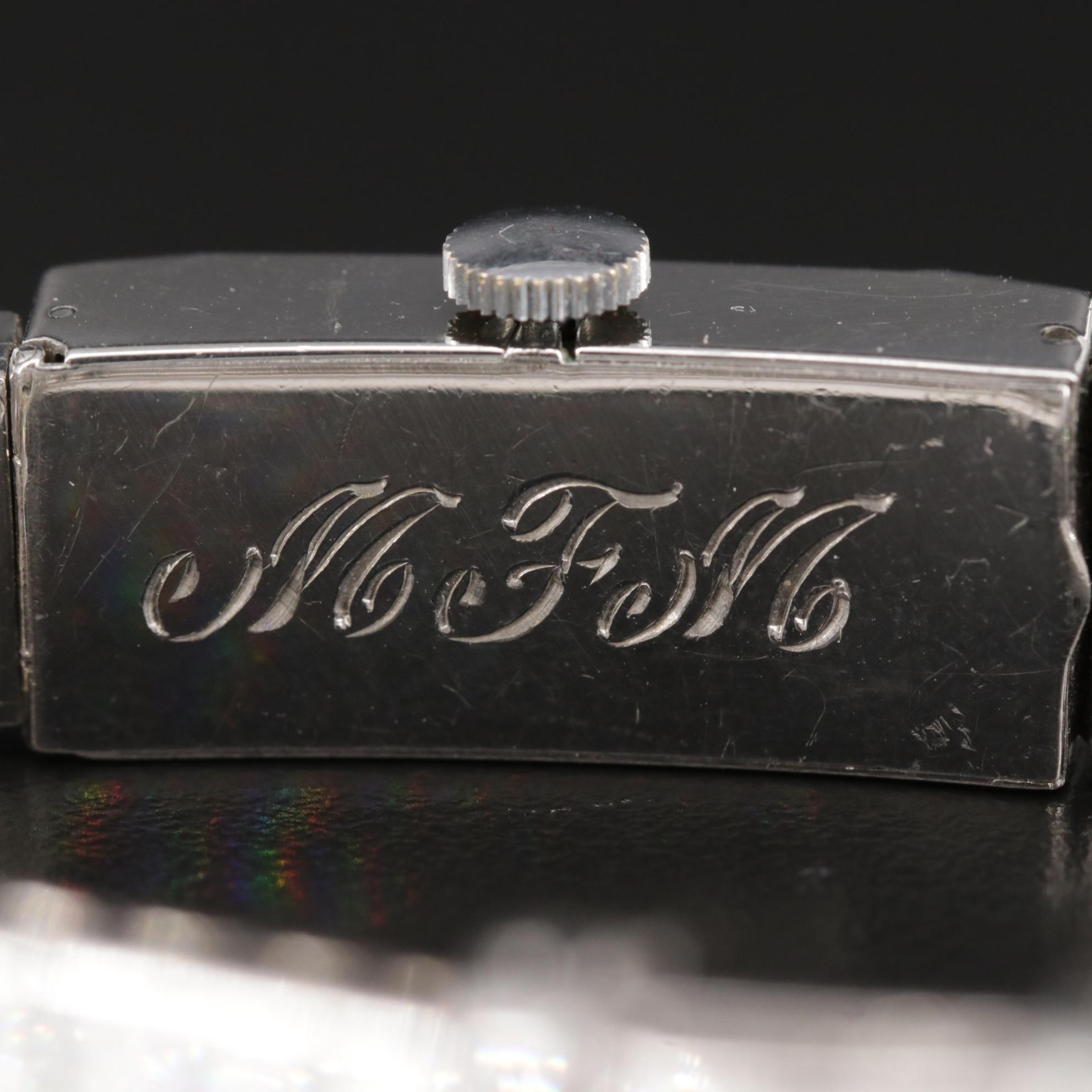 Platinum and 18.00 CTW Diamond Stem Wind Watch, Vintage